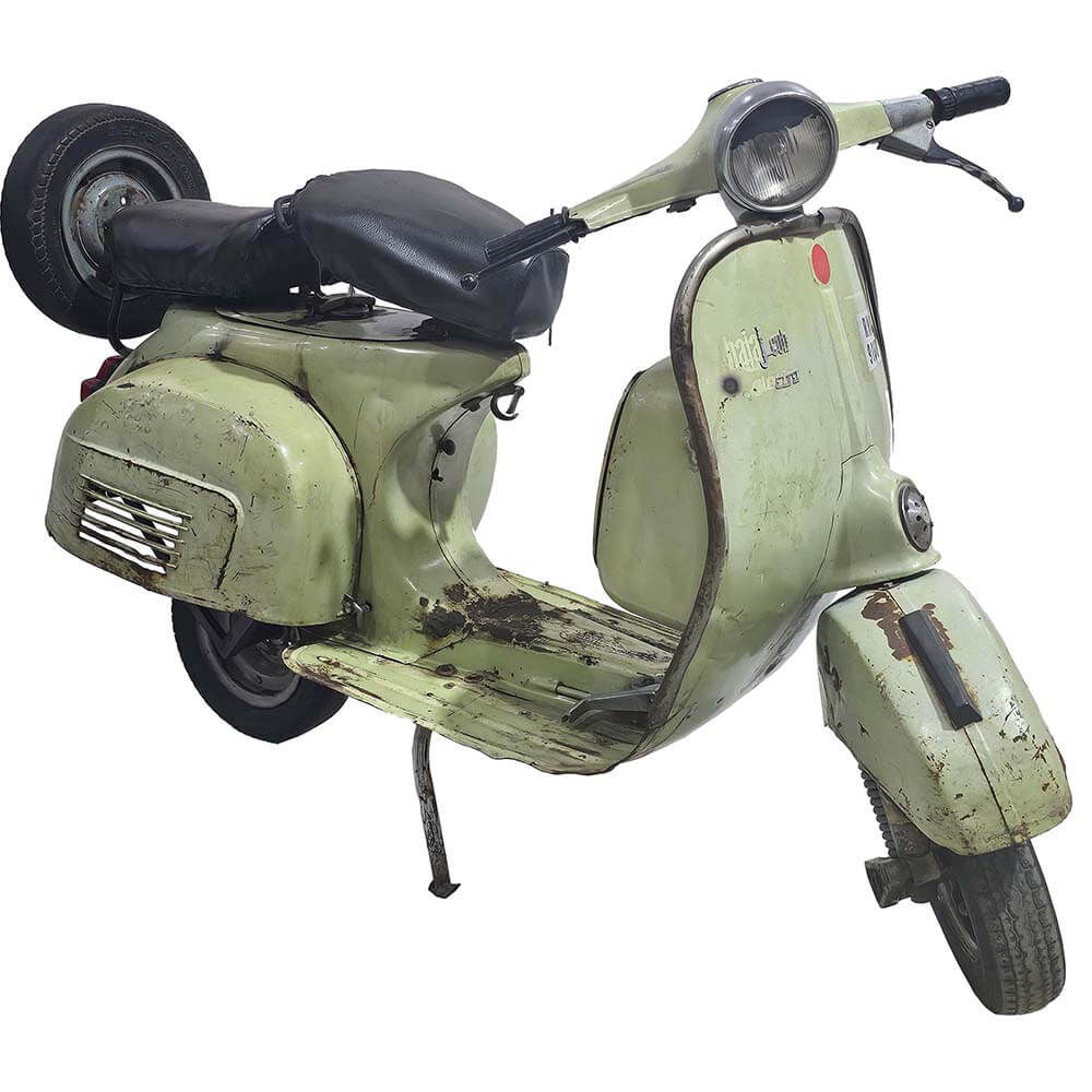 Trademark Living Gammel grøn scooter