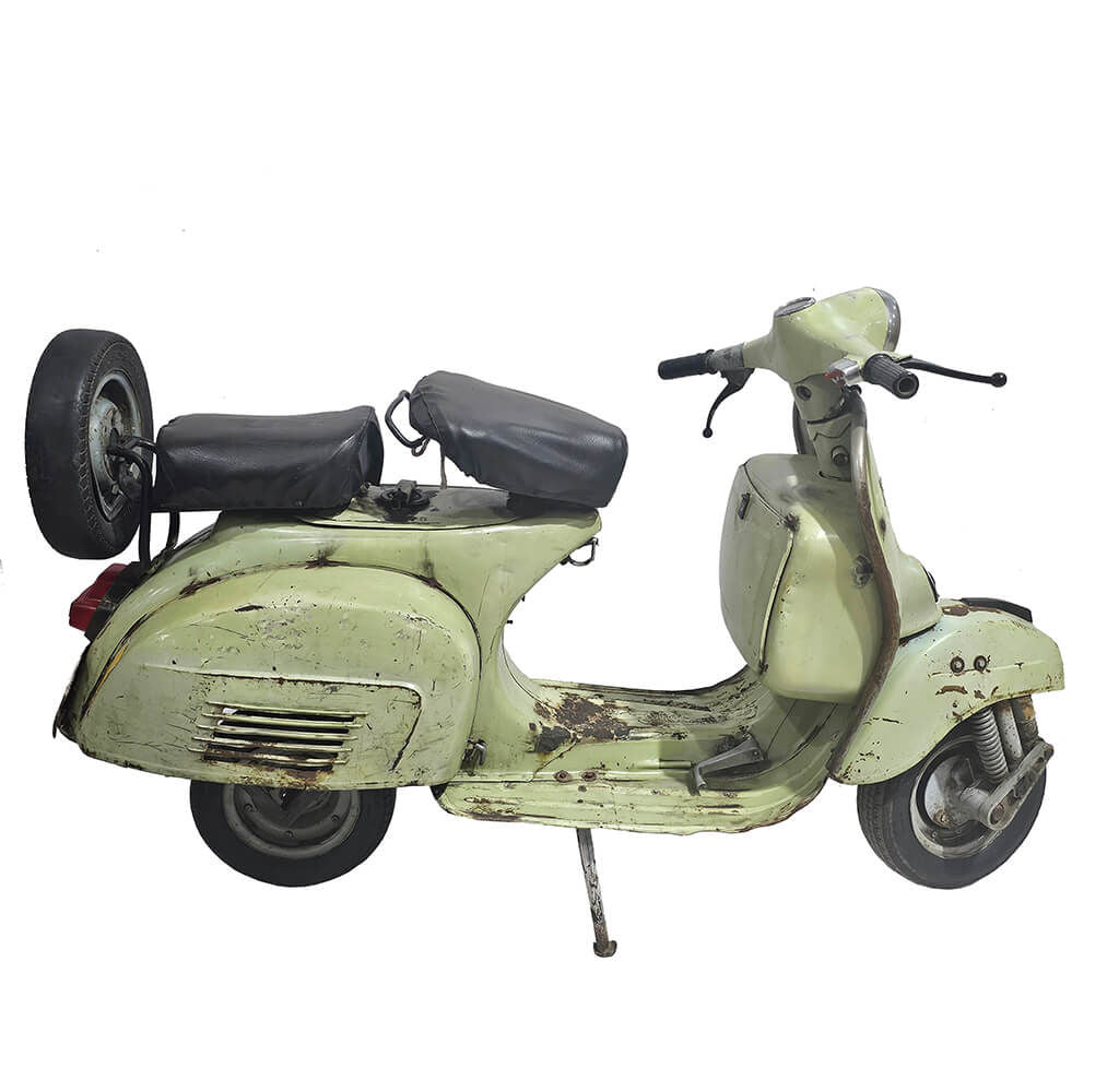 Trademark Living Gammel grøn scooter