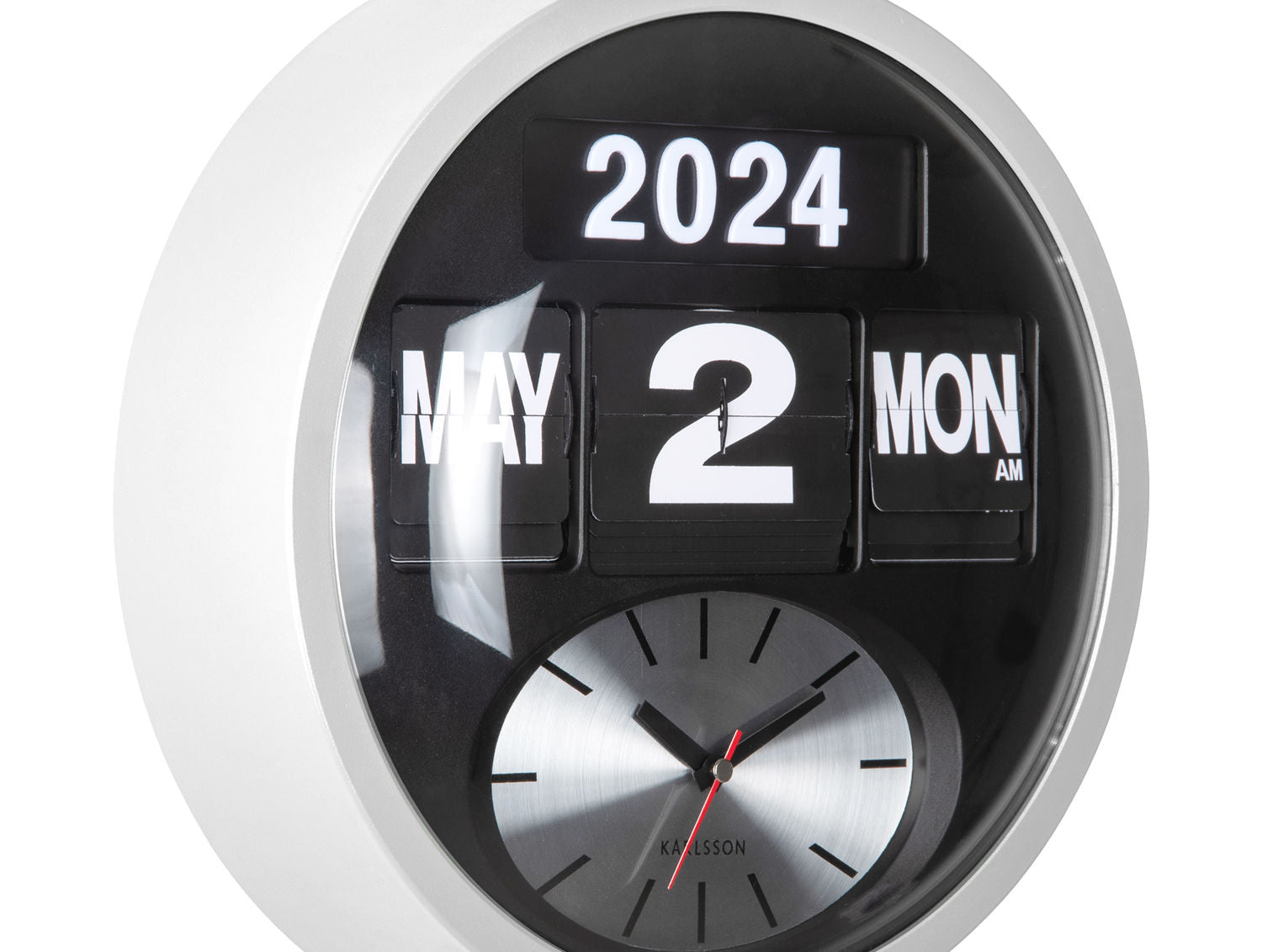 Karlsson Wall clock Round Flip white