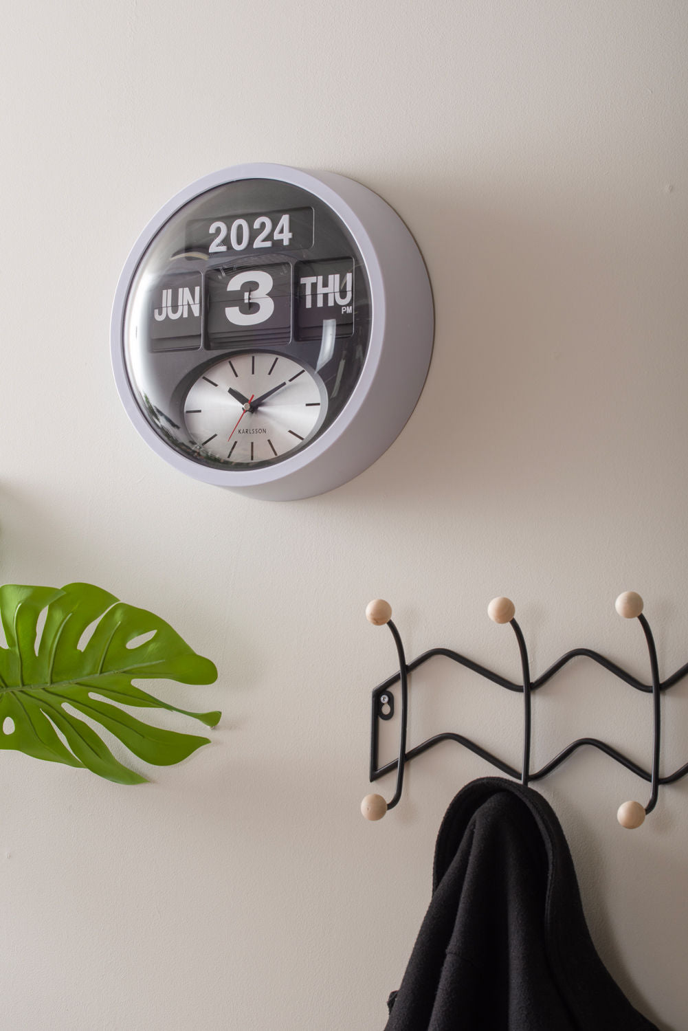 Karlsson Wall clock Round Flip white