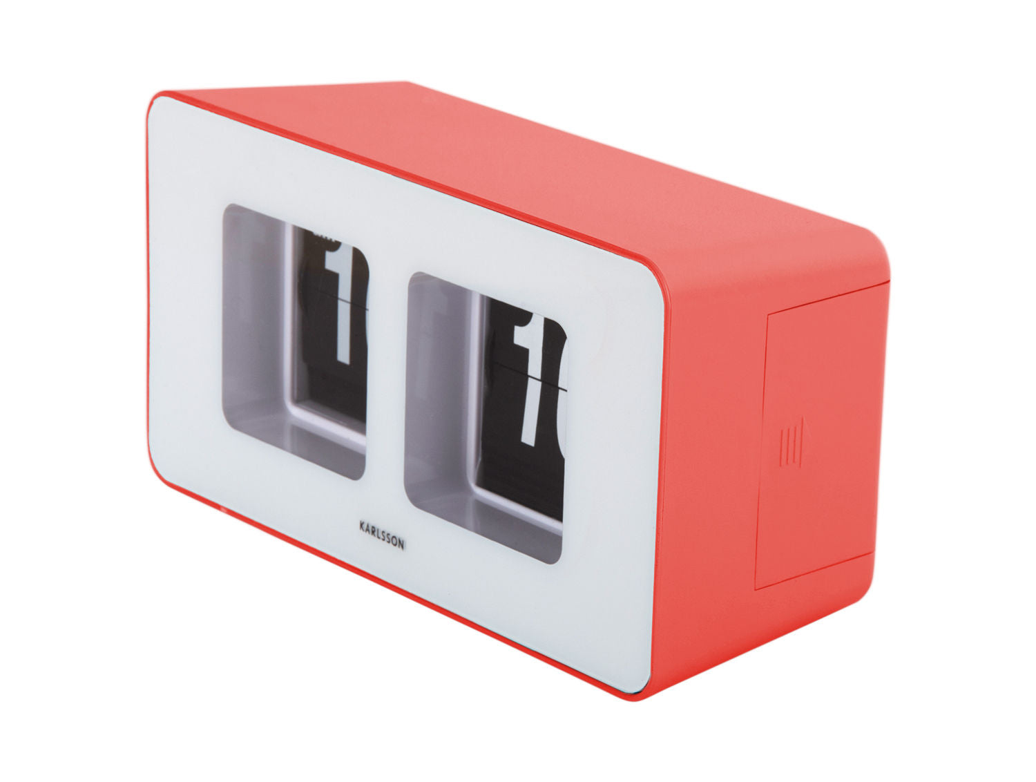 Karlsson Wall/Table clock Funky Flip scarlet red