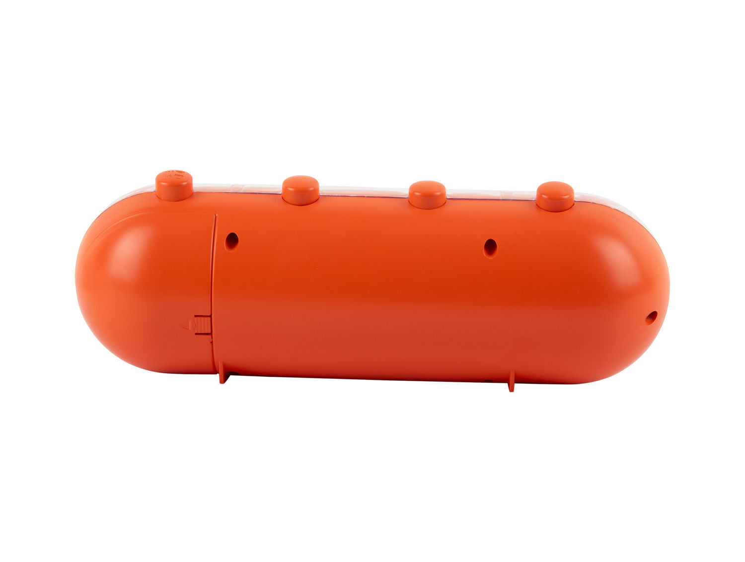 Karlsson Vækkeur Retro Tube Calendar Flip lys orange