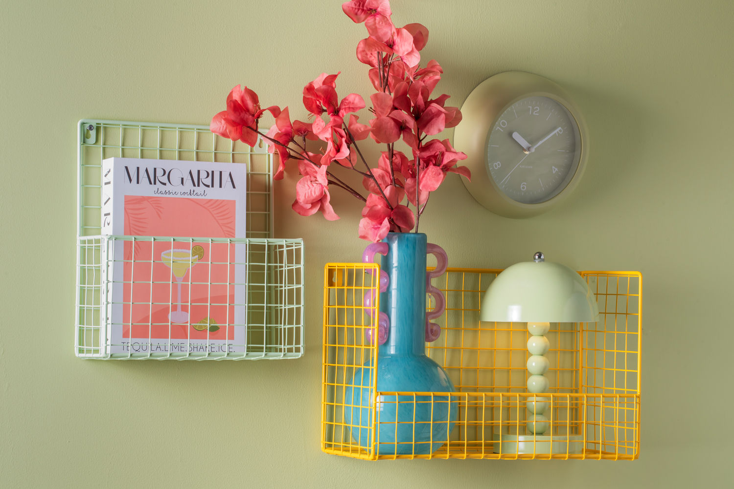 Karlsson Wall clock Slope tea green
