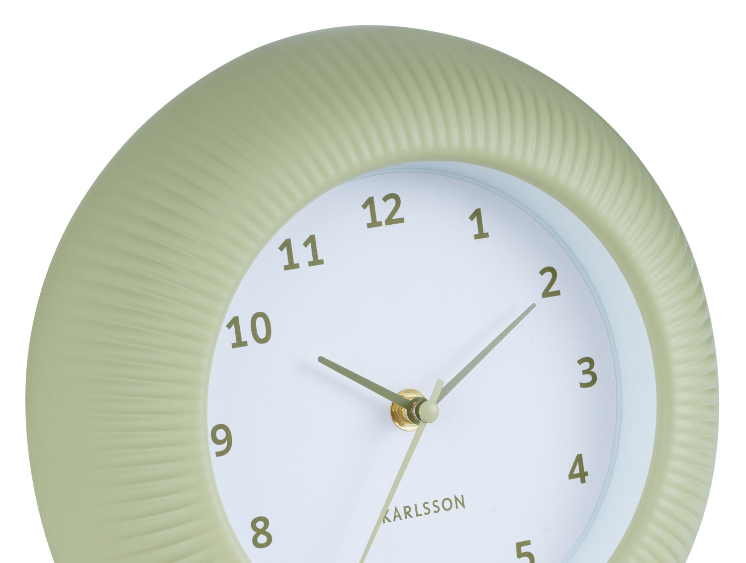 Karlsson Wall clock Tender Rib green tea