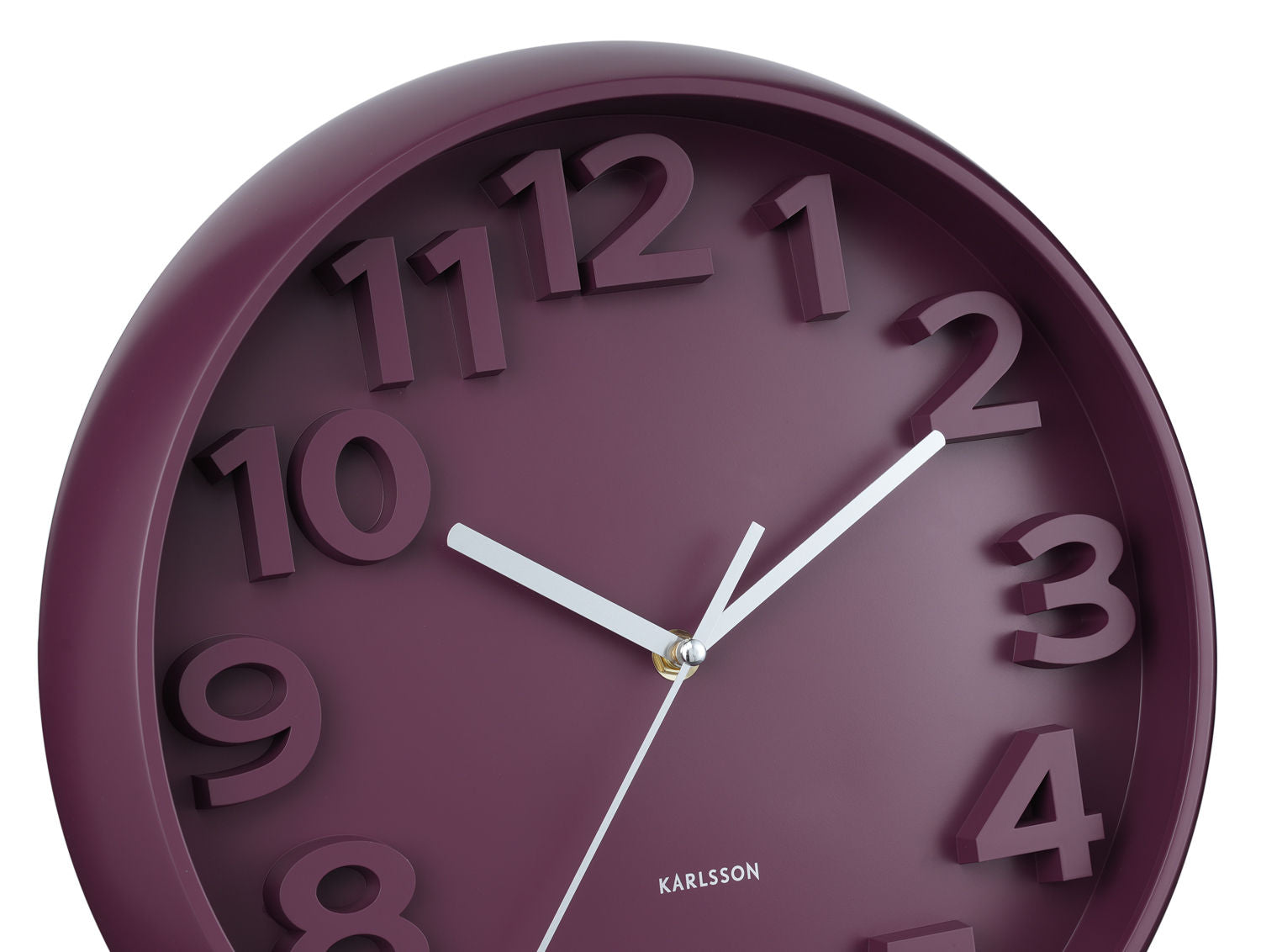 Karlsson Wall clock Elevated Classic Numbers dark mauve
