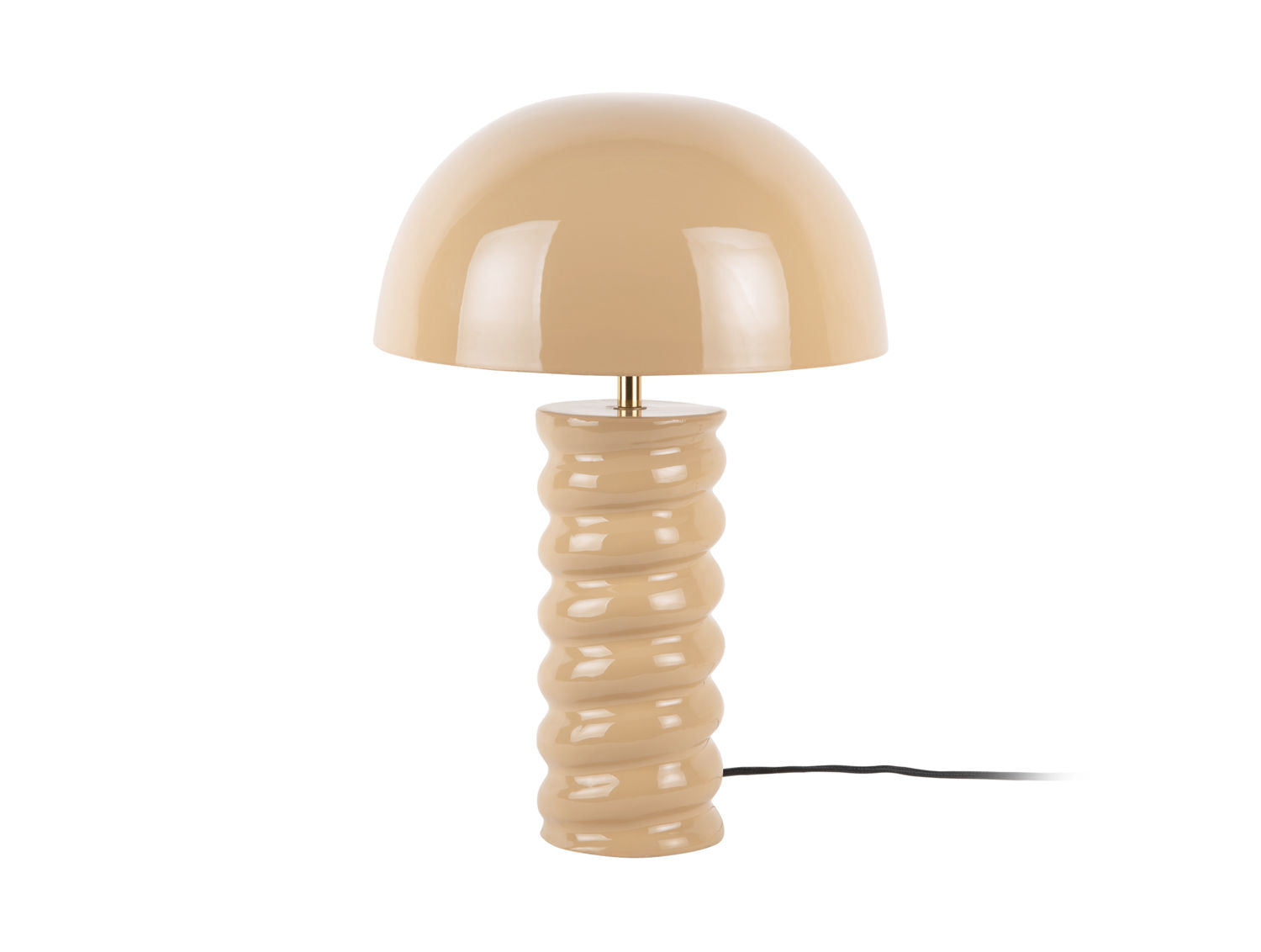 Leitmotiv Bordlampe Gracio emalje blød brun
