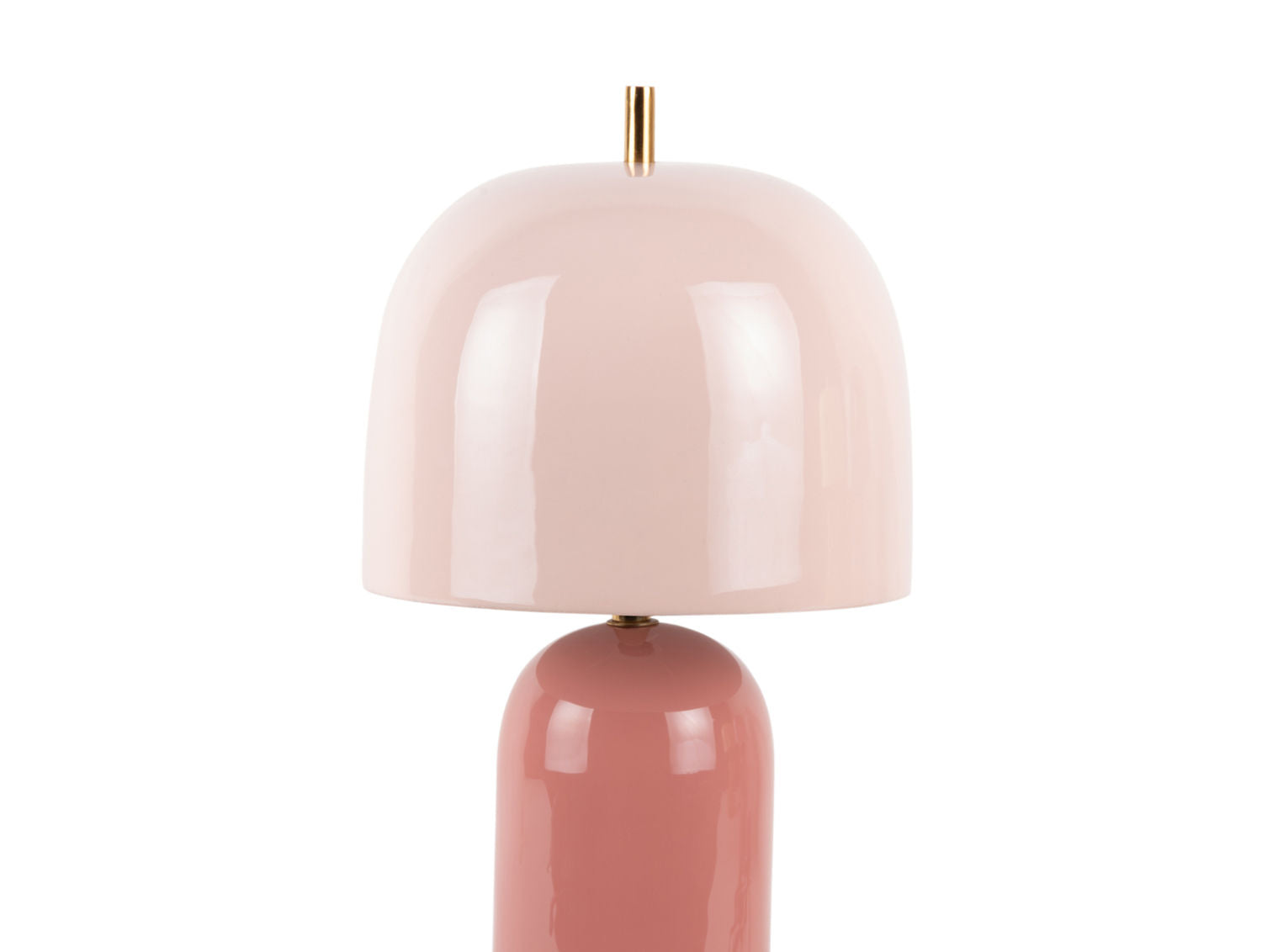 Leitmotiv Bordlampe Rico emalje rose tan m. blød pink