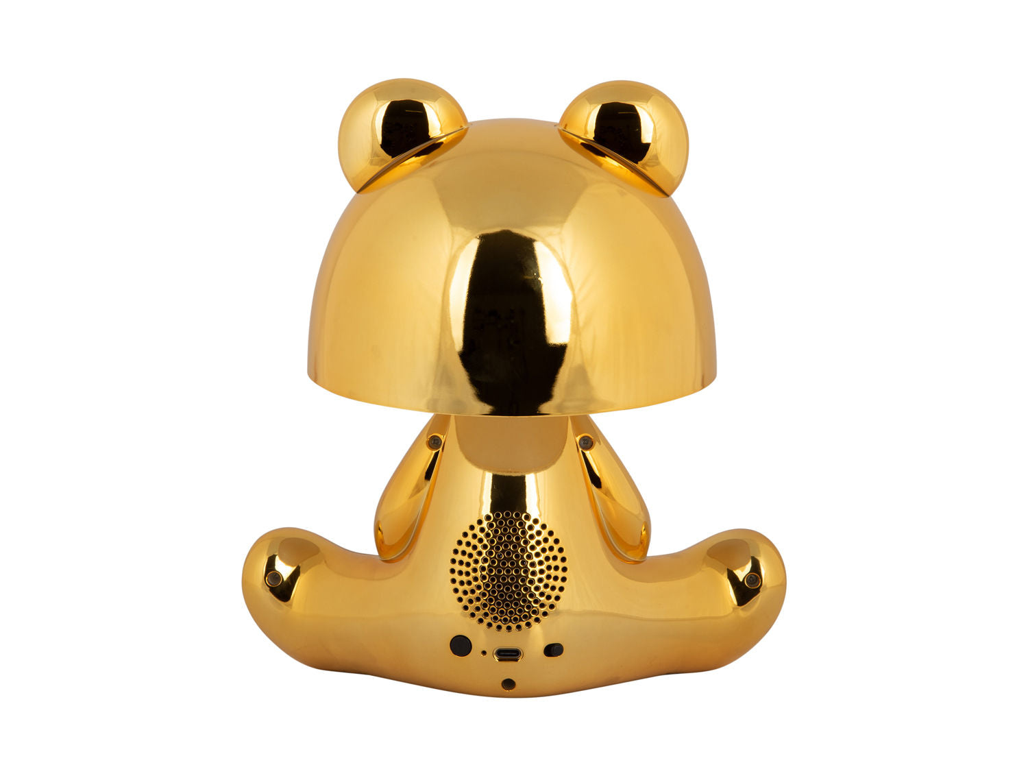 Leitmotiv Bordlampe Bear LED m. bluetooth højtaler forgyldt