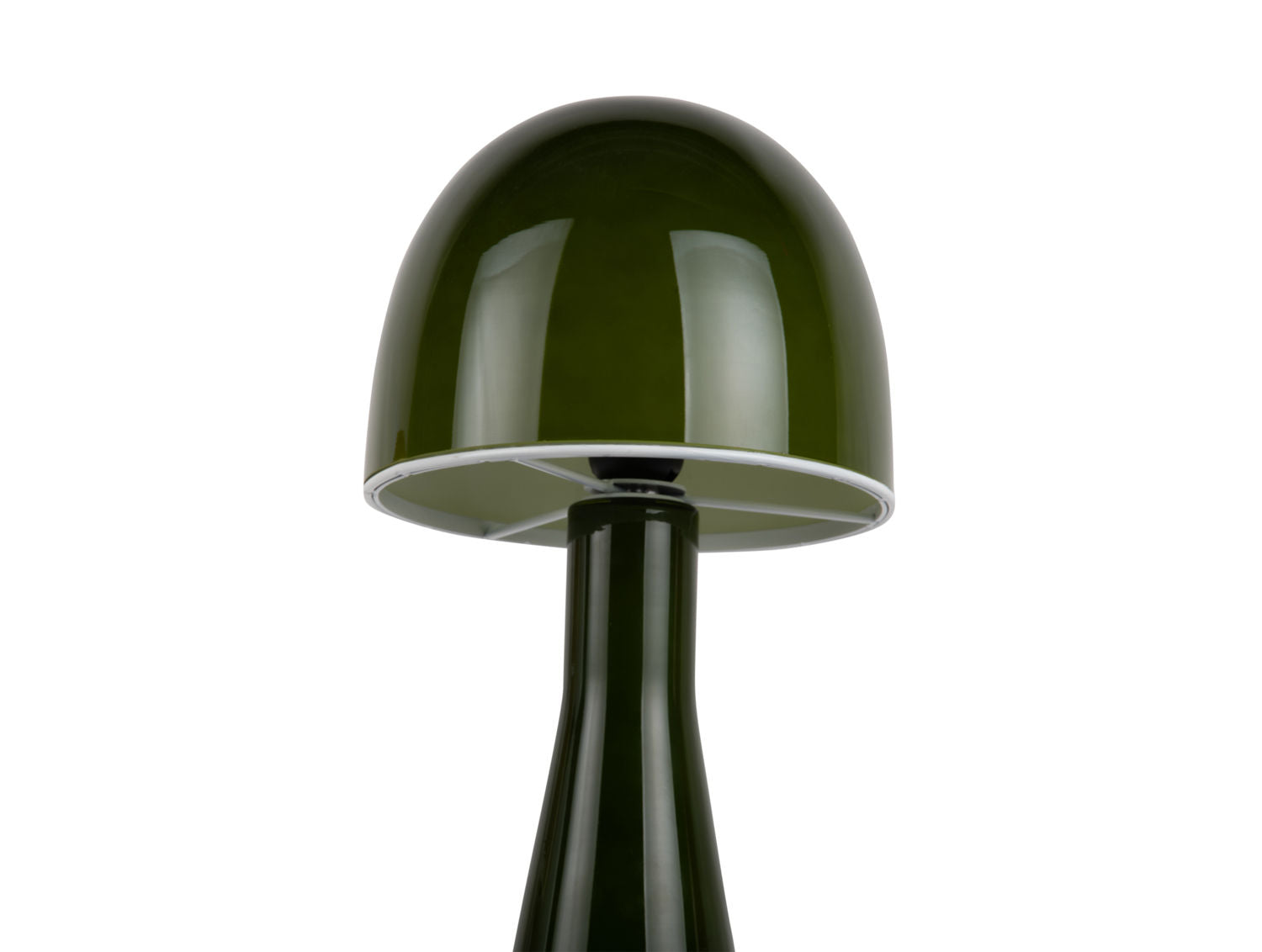 Leitmotiv Bordlampe Bombin glas armygrøn
