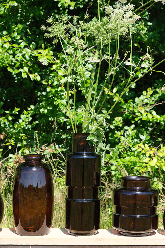 Trademark Living Shape glasvase M - chokolade