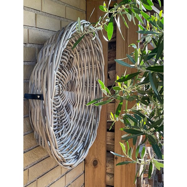 Maxi rund Rattanbakke - kubu - 1xØ85x17 cm