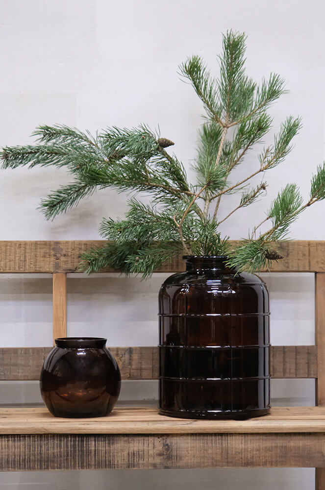 Trademark Living Winslet glasvase S - chokolade