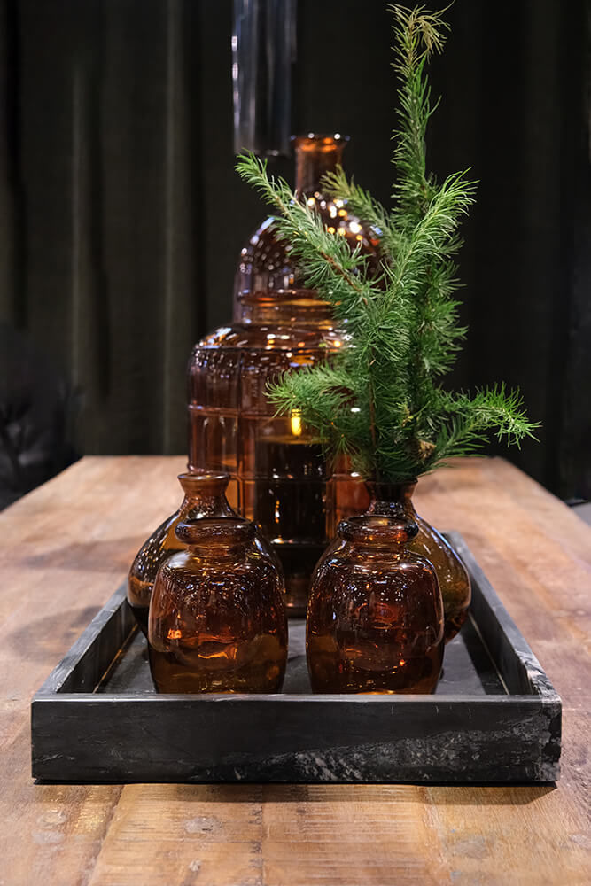 Trademark Living Marco stort marmor fad - sort