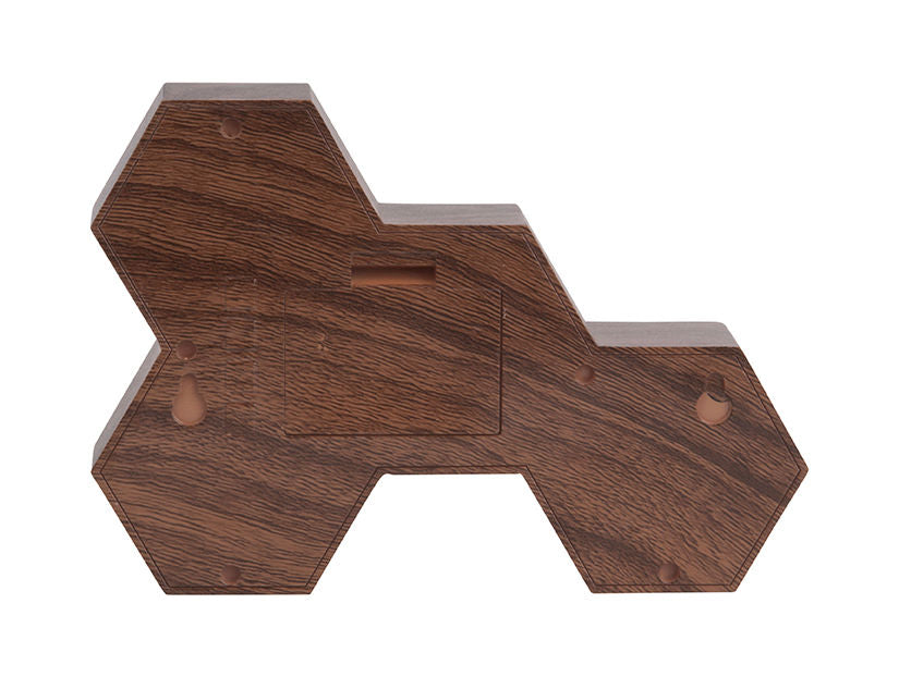 Karlsson Vækkeur Six in the Mix sort træmalet.