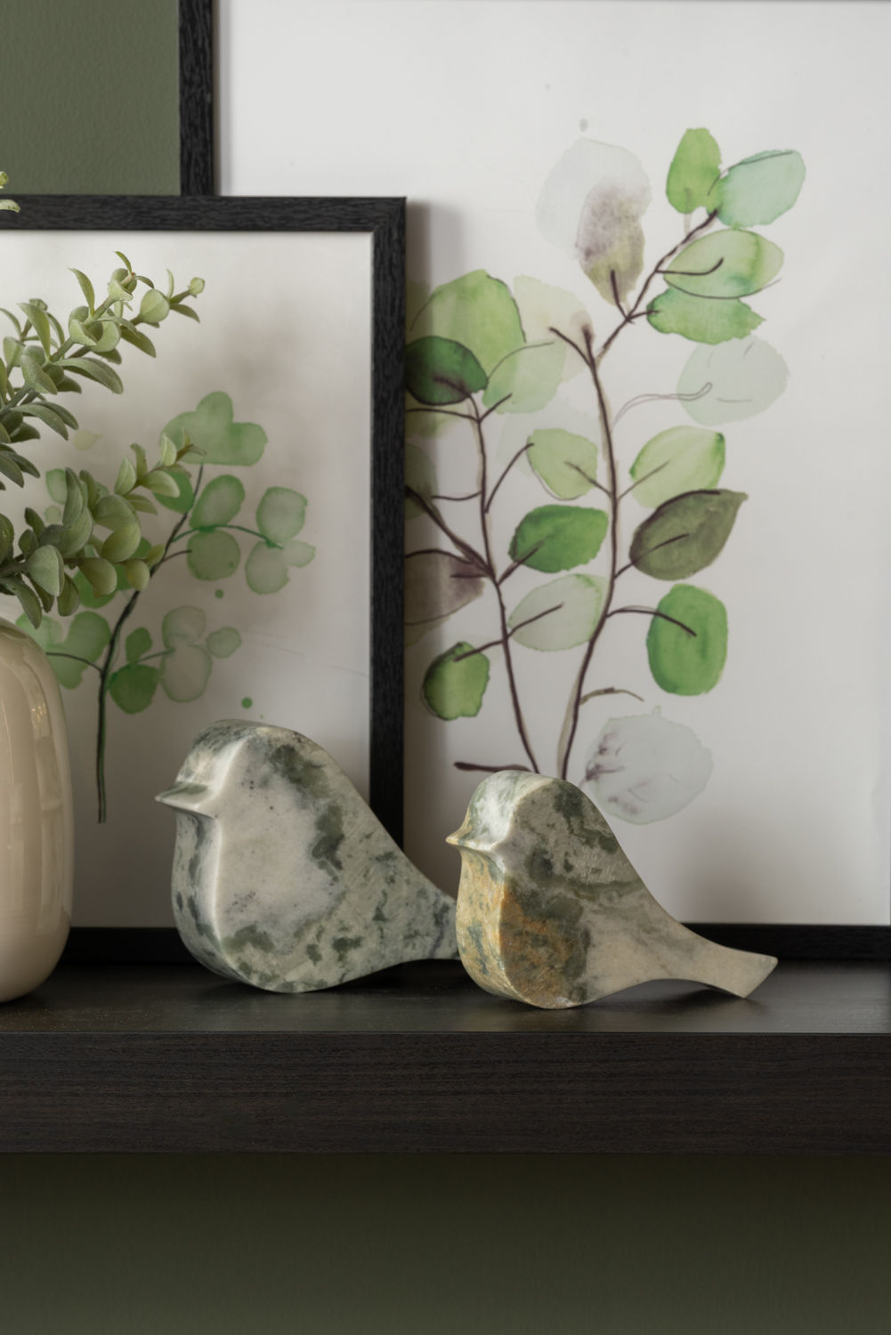 nuværende tid Statue Bird stor marmor himalaya grøn