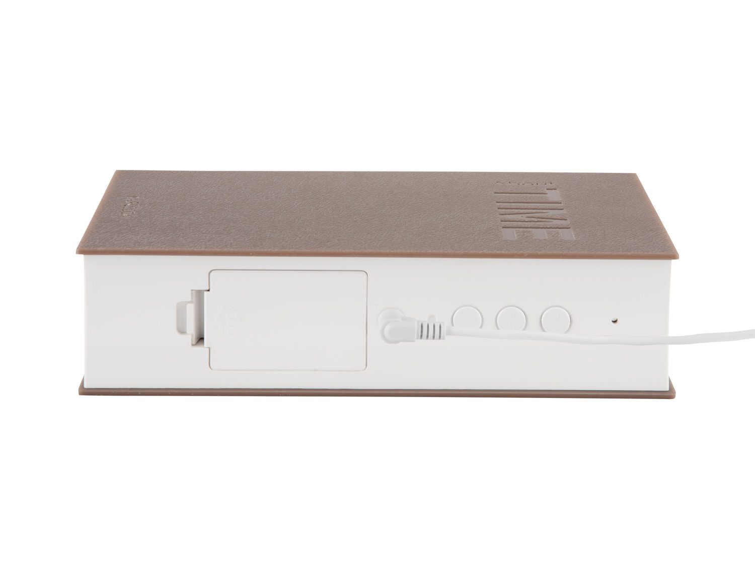 Karlsson Vækkeur Bog LED ABS varm grå