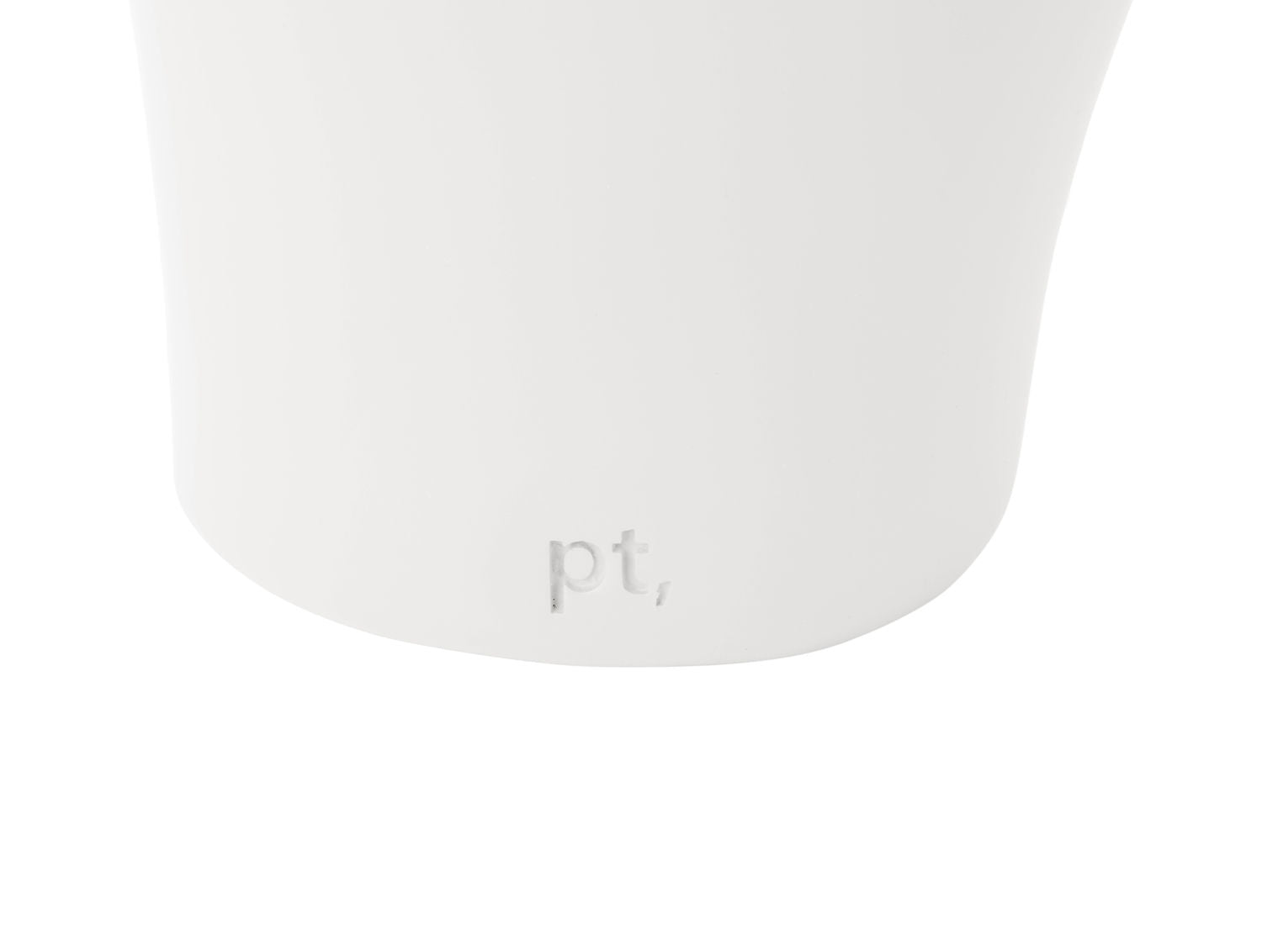 nutid Vase Organic Curves stor polyresin hvid