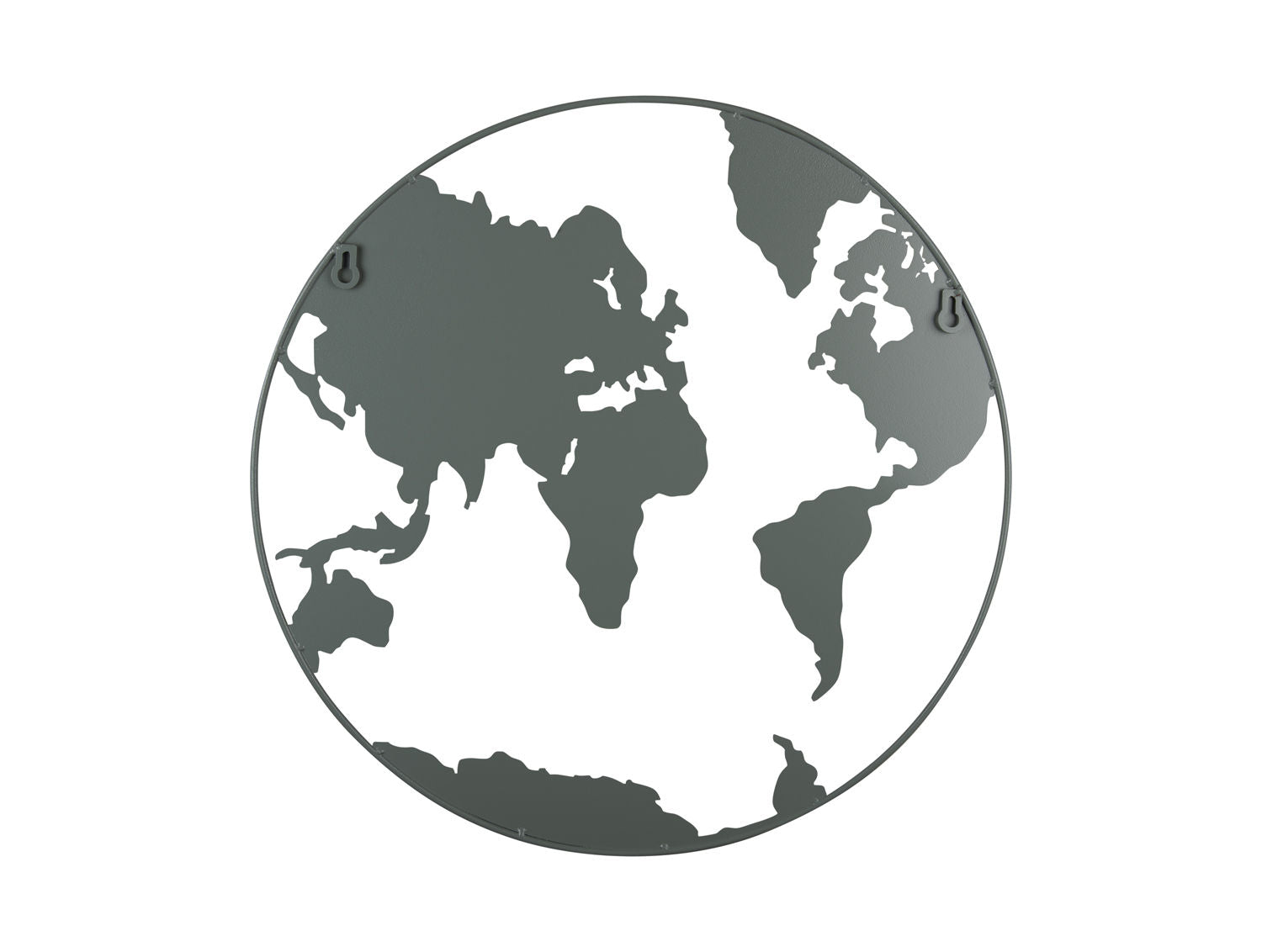 nutid Memo board Verdenskort w. magneter jerngrå jade