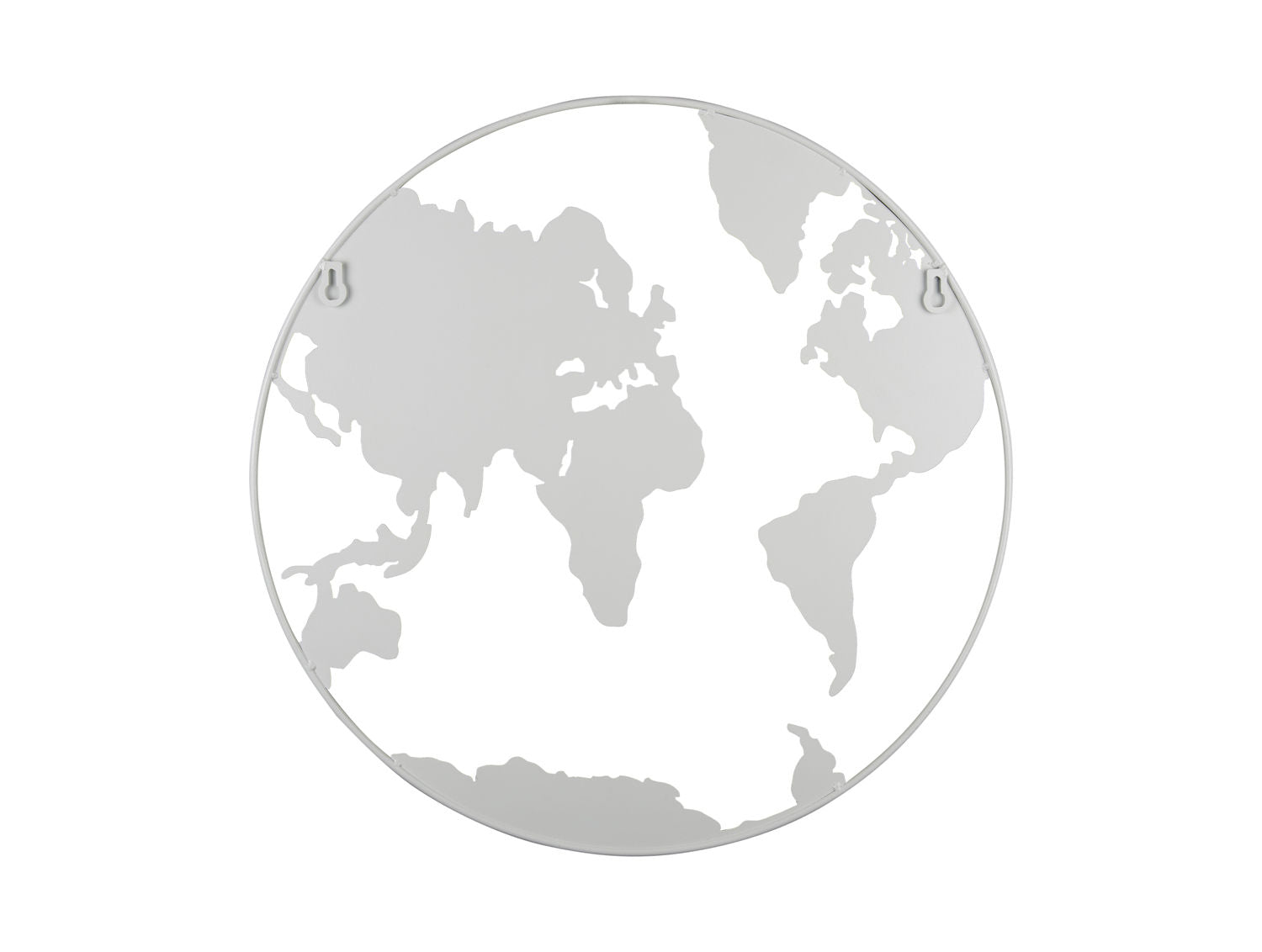 nutid Memo board Verdenskort w. magneter jern hvid