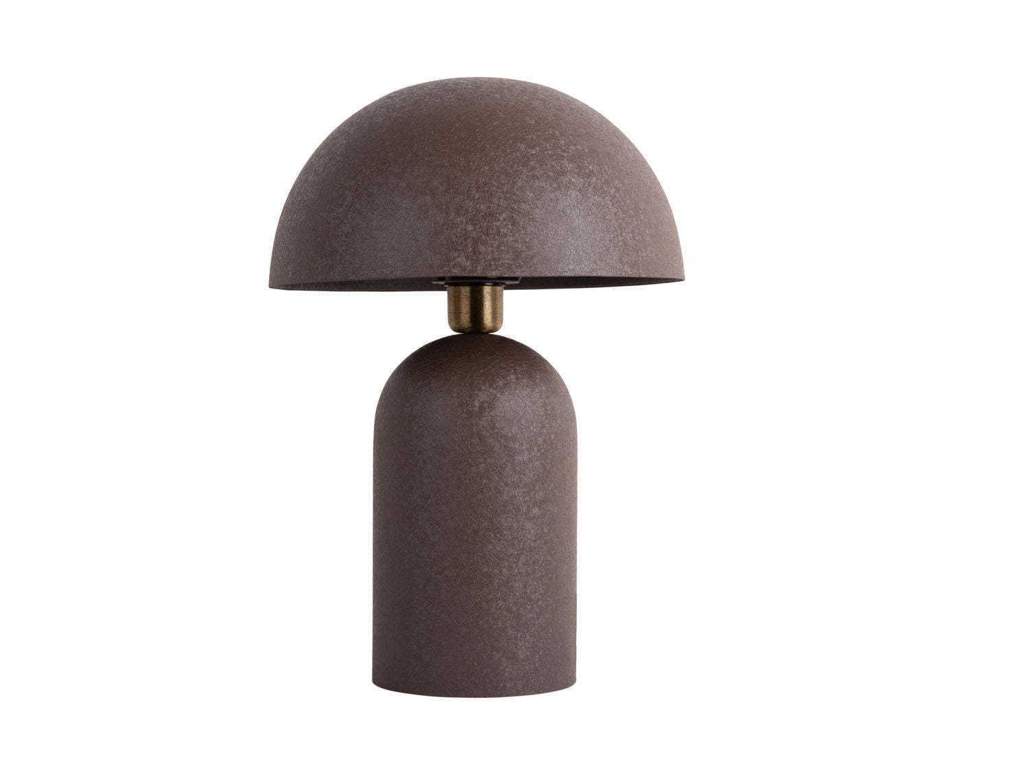 Leitmotiv Bordlampe Boaz stor jerntekstureret chokoladebrun