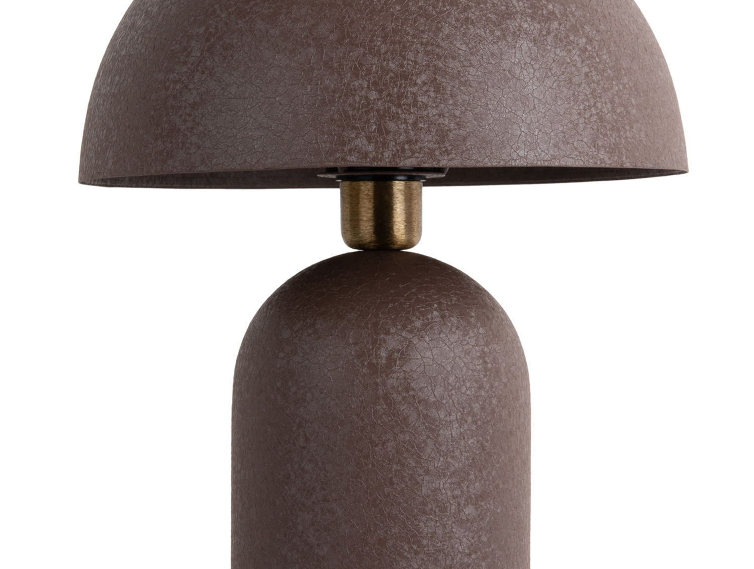 Leitmotiv Bordlampe Boaz stor jerntekstureret chokoladebrun
