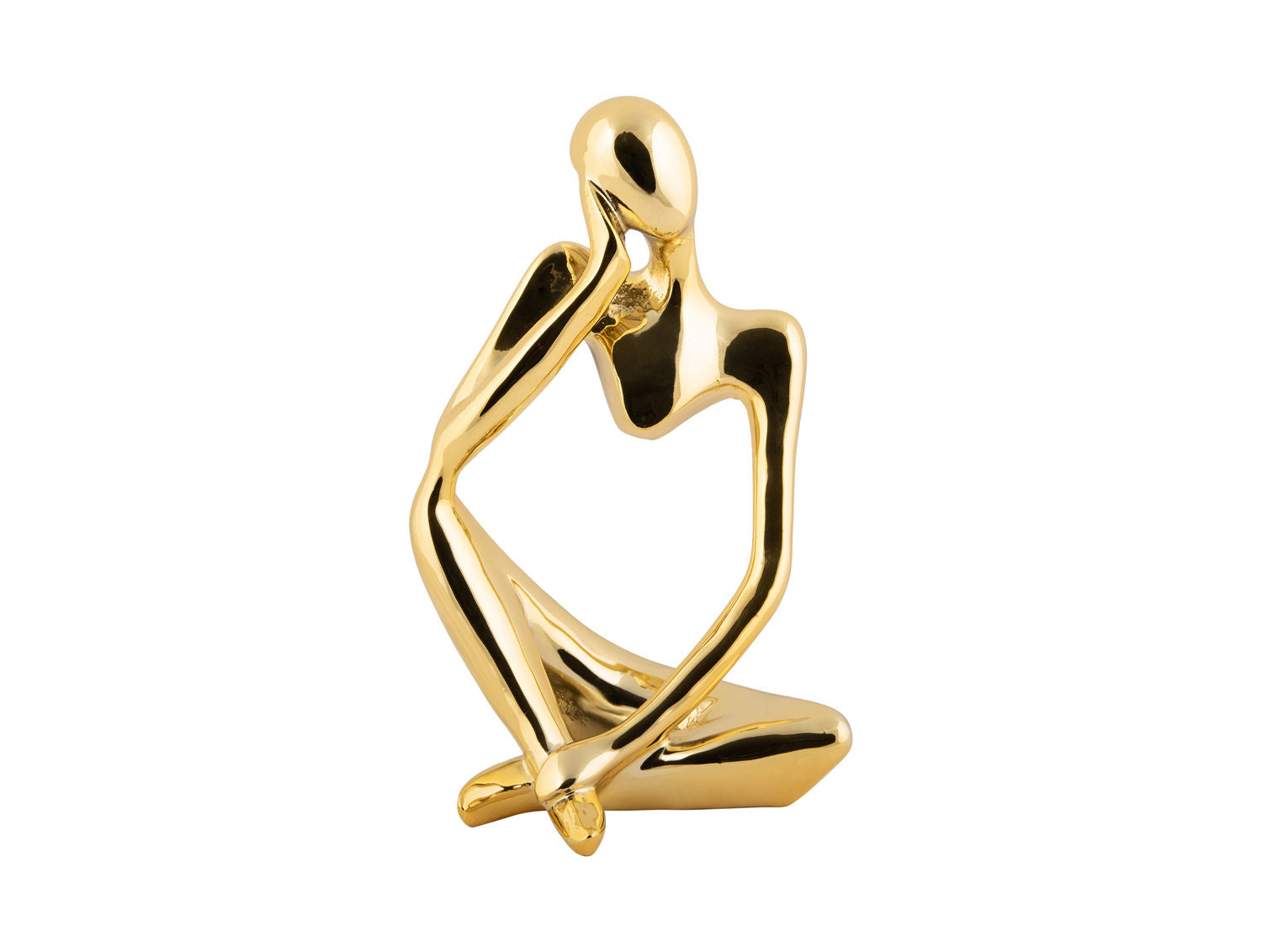 nutidens statue Forestil dig polyresin forgyldt