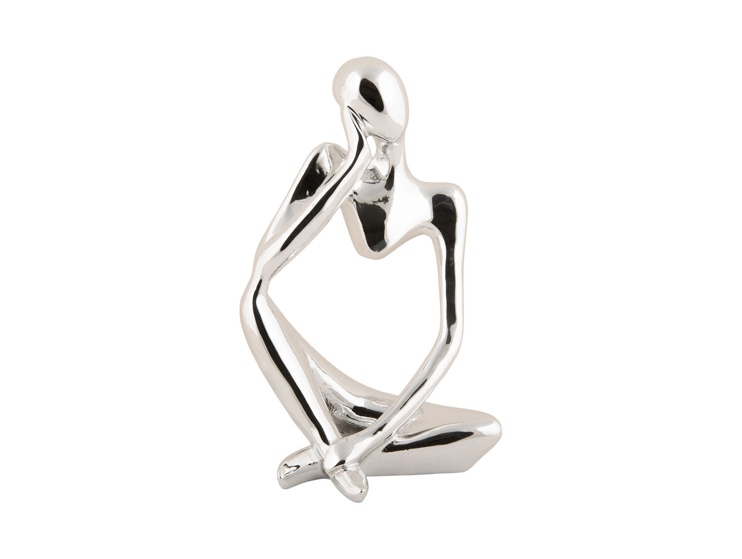 nutid Statue Forestil dig polyresin forkromet