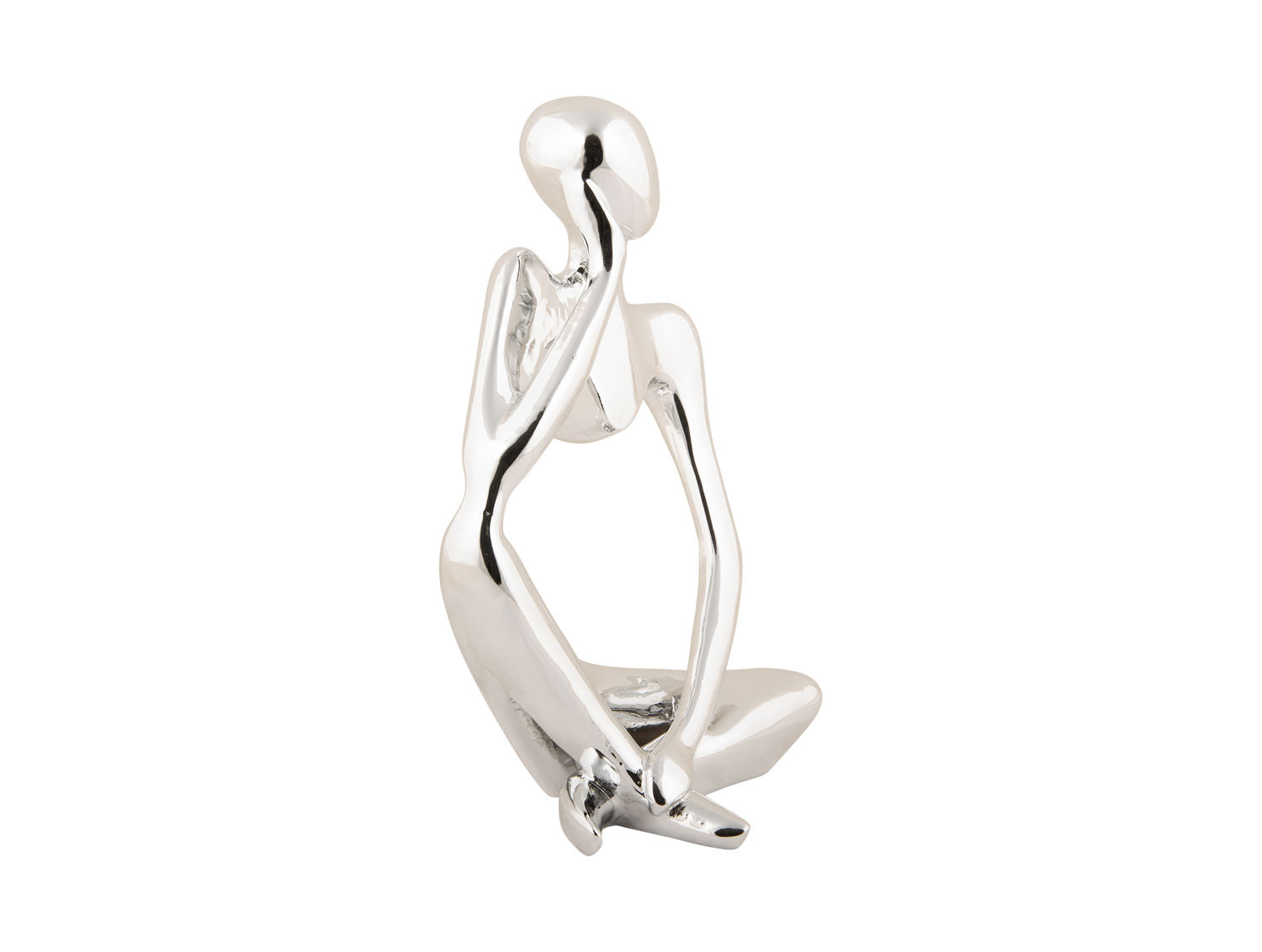 nutid Statue Forestil dig polyresin forkromet