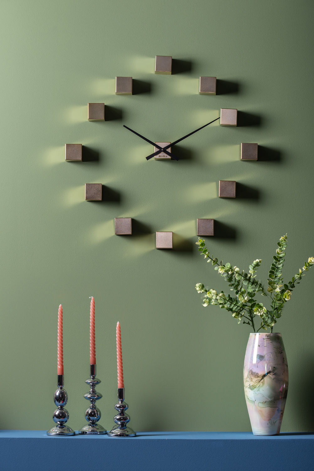 Present Time Vase Melange kegle perlefarvet junglegrøn