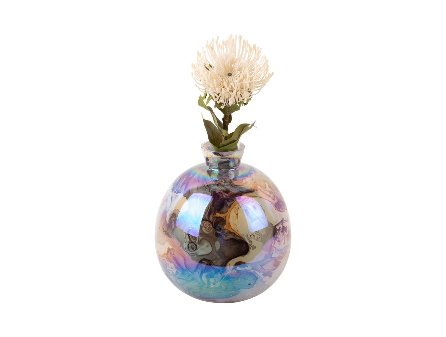Present Time Vase Melange flaske perlefarvet chokoladebrun
