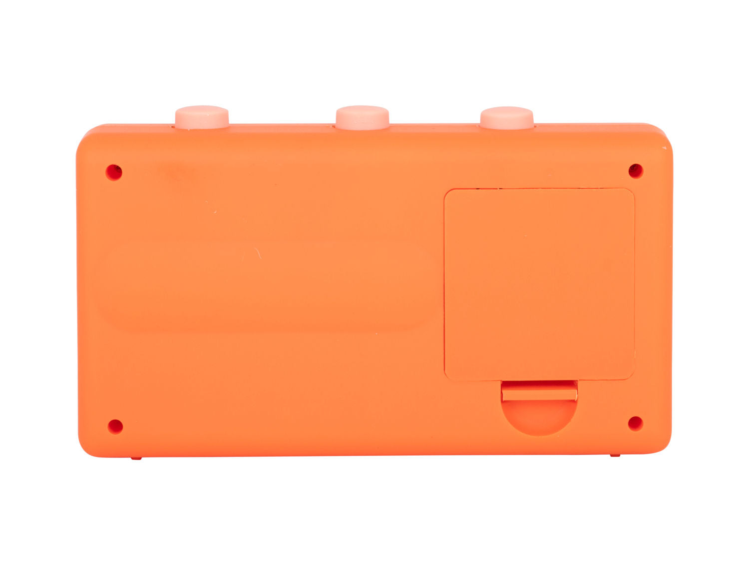 Karlsson Vækkeur Data Flip gummibelagt lys orange