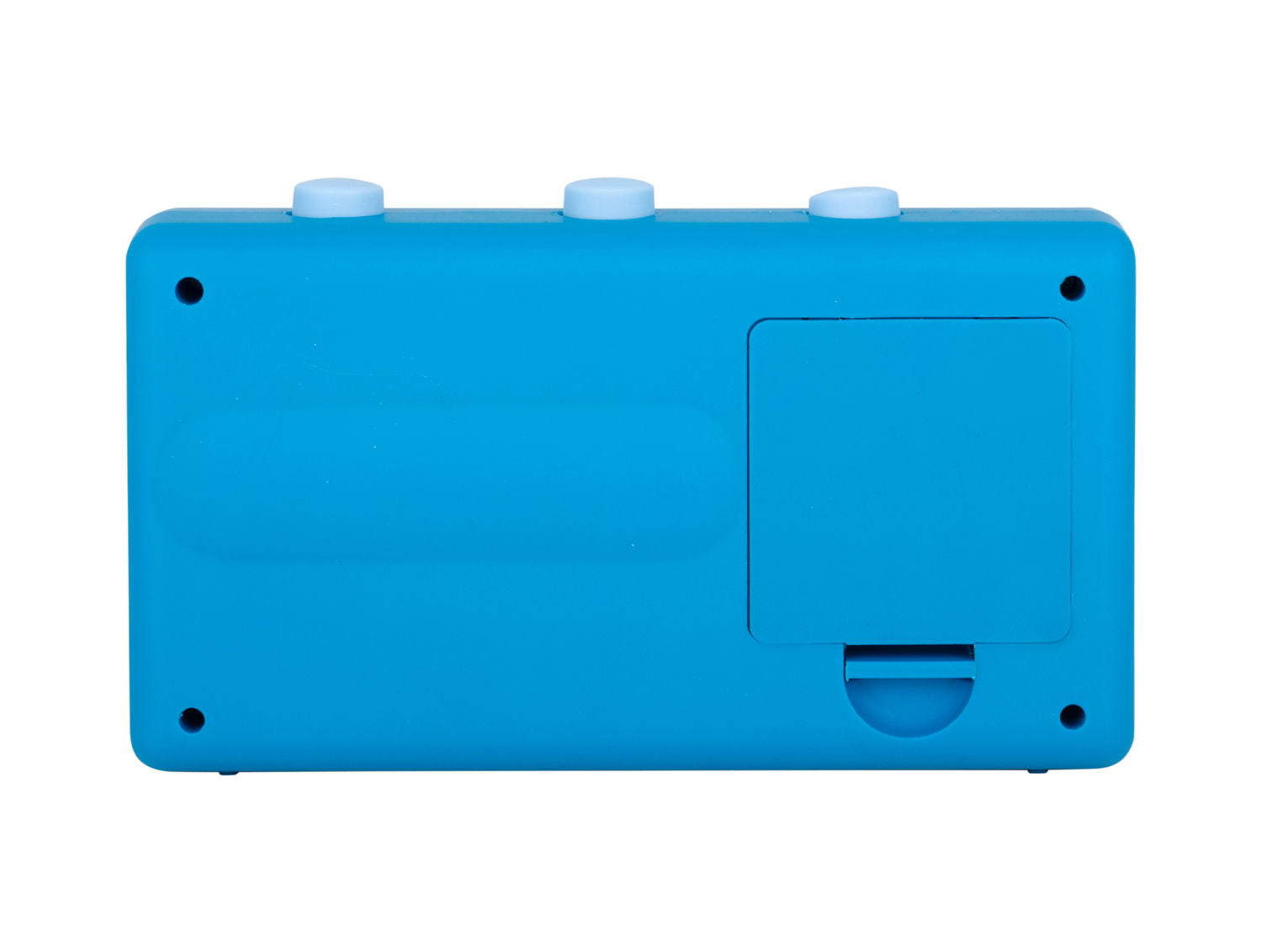 Karlsson Vækkeur Data Flip gummibelagt lys blå