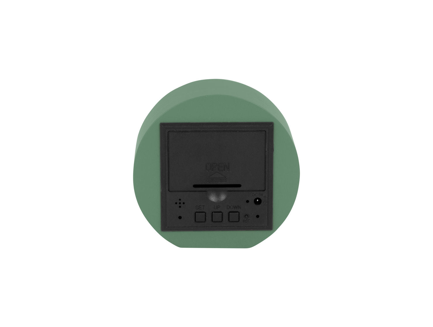 Karlsson Vækkeur Spry rund LED grå jade