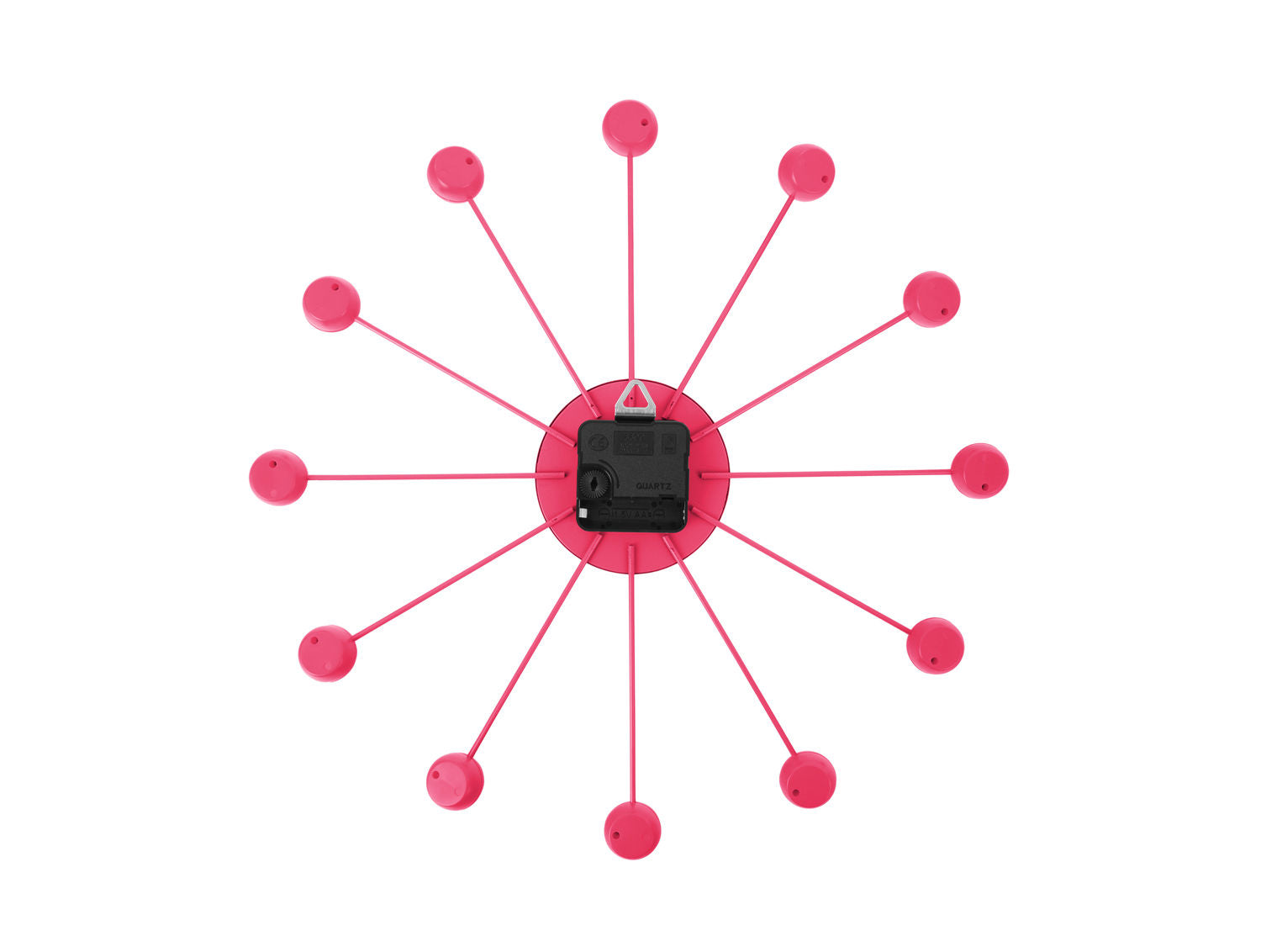 Karlsson Vægur Funky Spider lys pink
