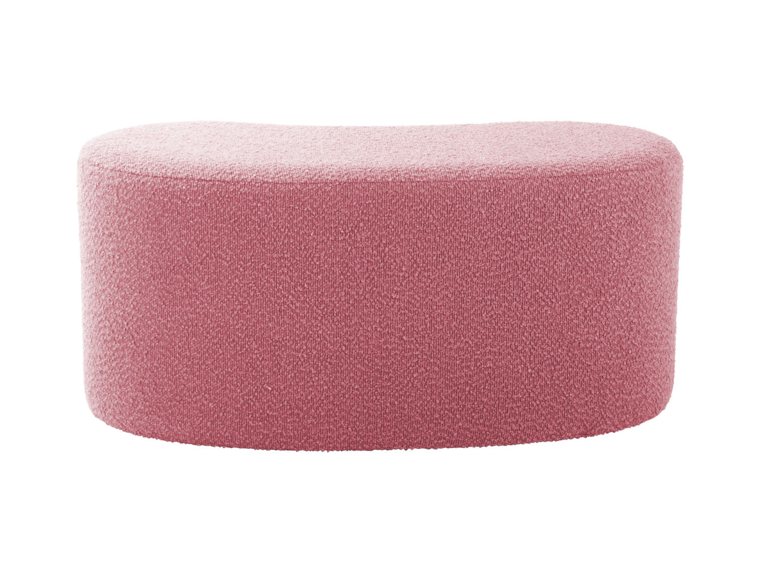 Leitmotiv Puf Ada wave bouclé falmet pink