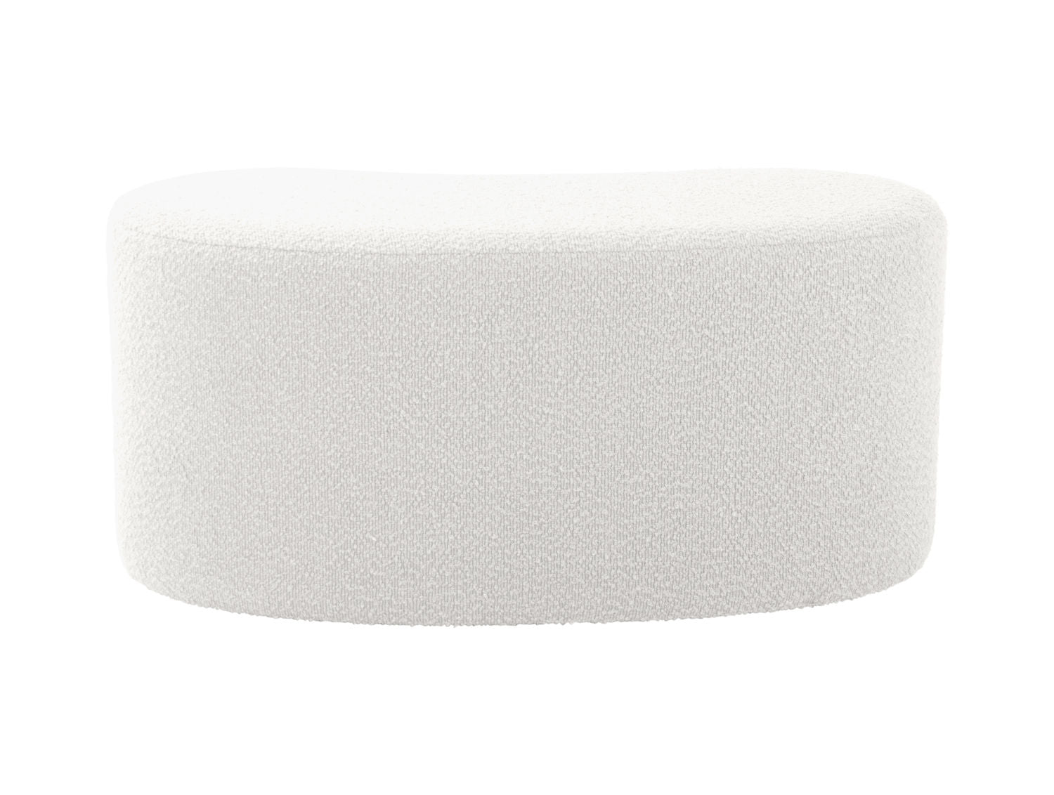 Leitmotiv Puf Ada wave bouclé off white