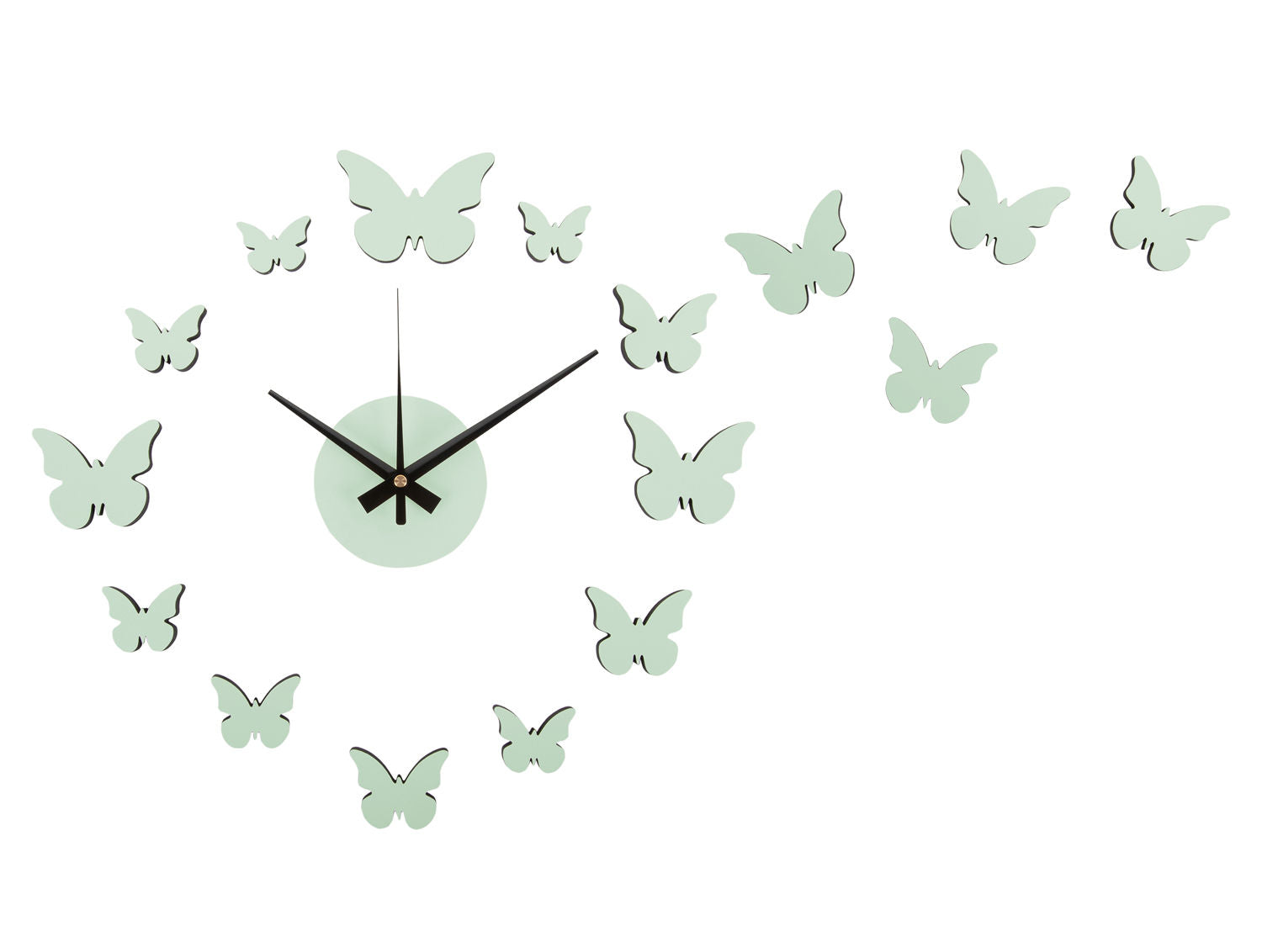 Karlsson Vægur DIY Butterfly blød grøn