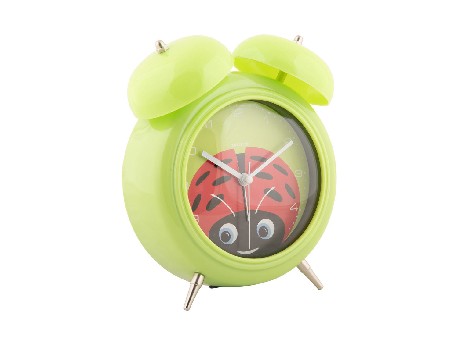 Karlsson Vækkeur Peekaboo Ladybug grøn