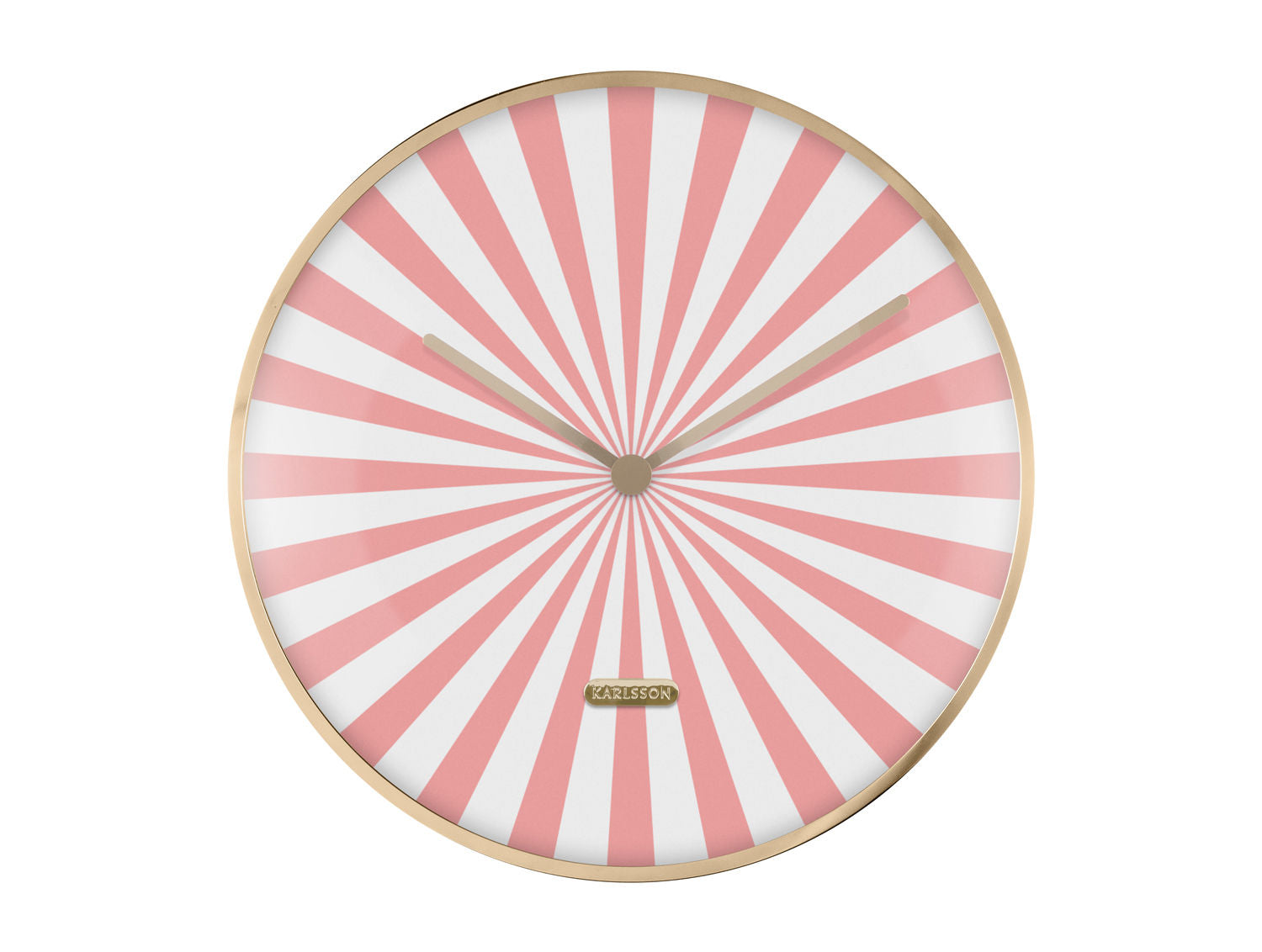 Karlsson Vægur Candy Swirl Dome flamingo pink & hvid