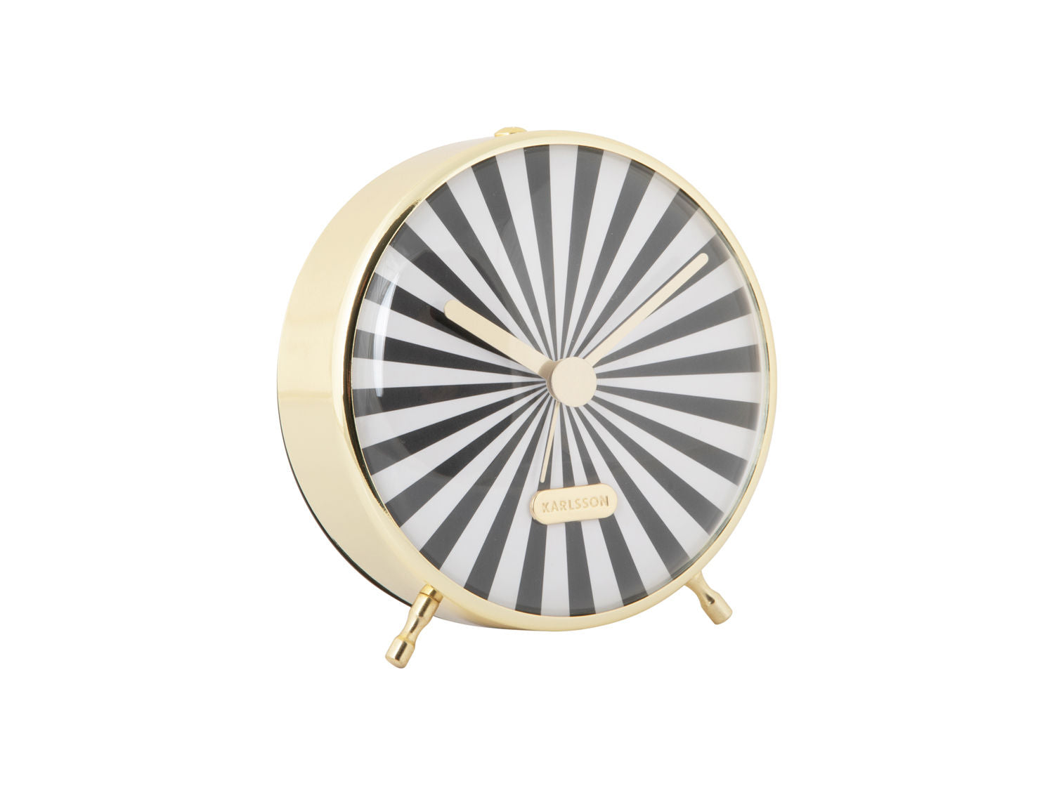 Karlsson Vækkeur Candy Swirl sort/hvid