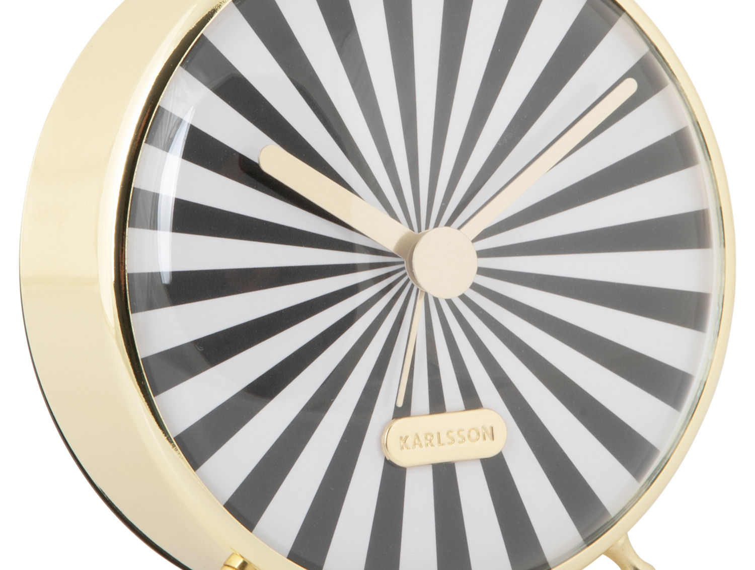 Karlsson Vækkeur Candy Swirl sort/hvid