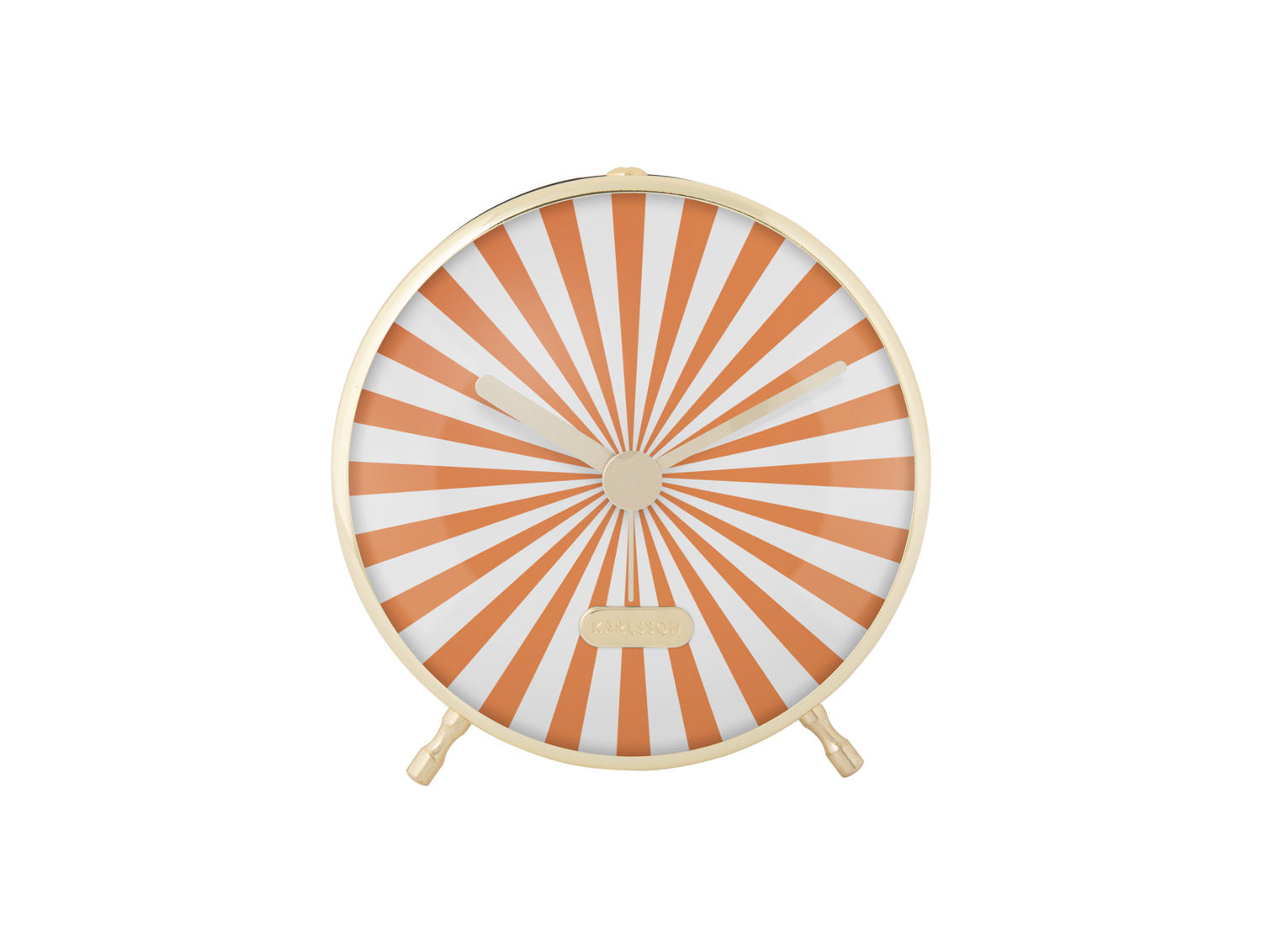 Karlsson Vækkeur Candy Swirl lys orange og hvid