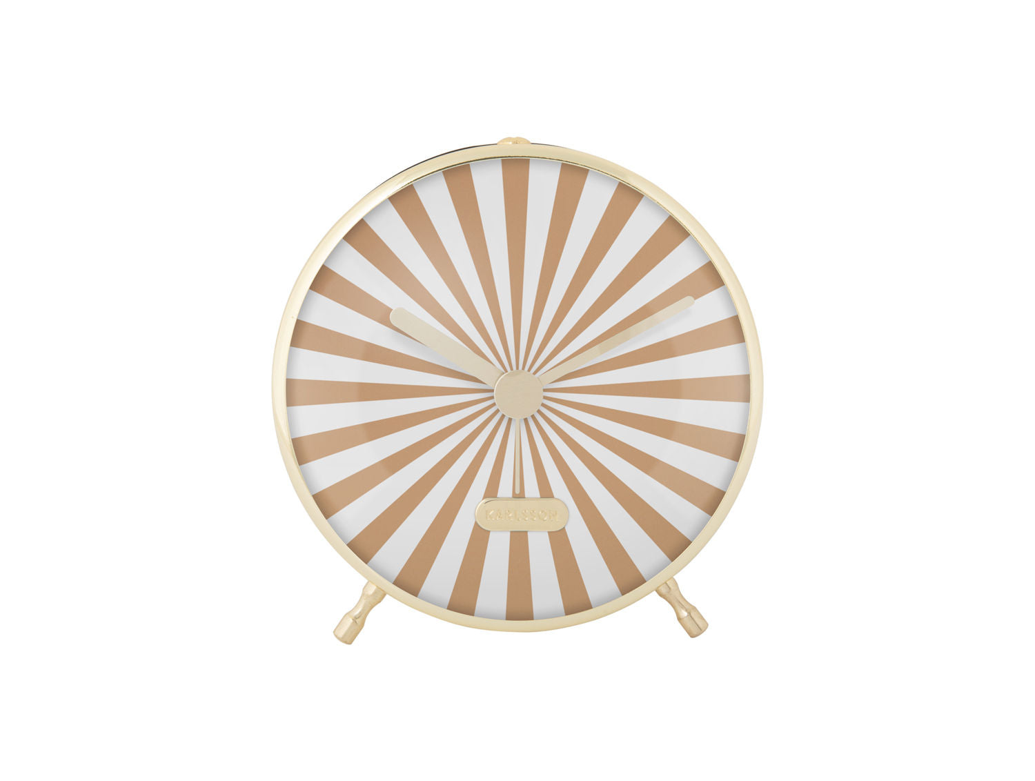 Karlsson Vækkeur Candy Swirl blød brun & hvid