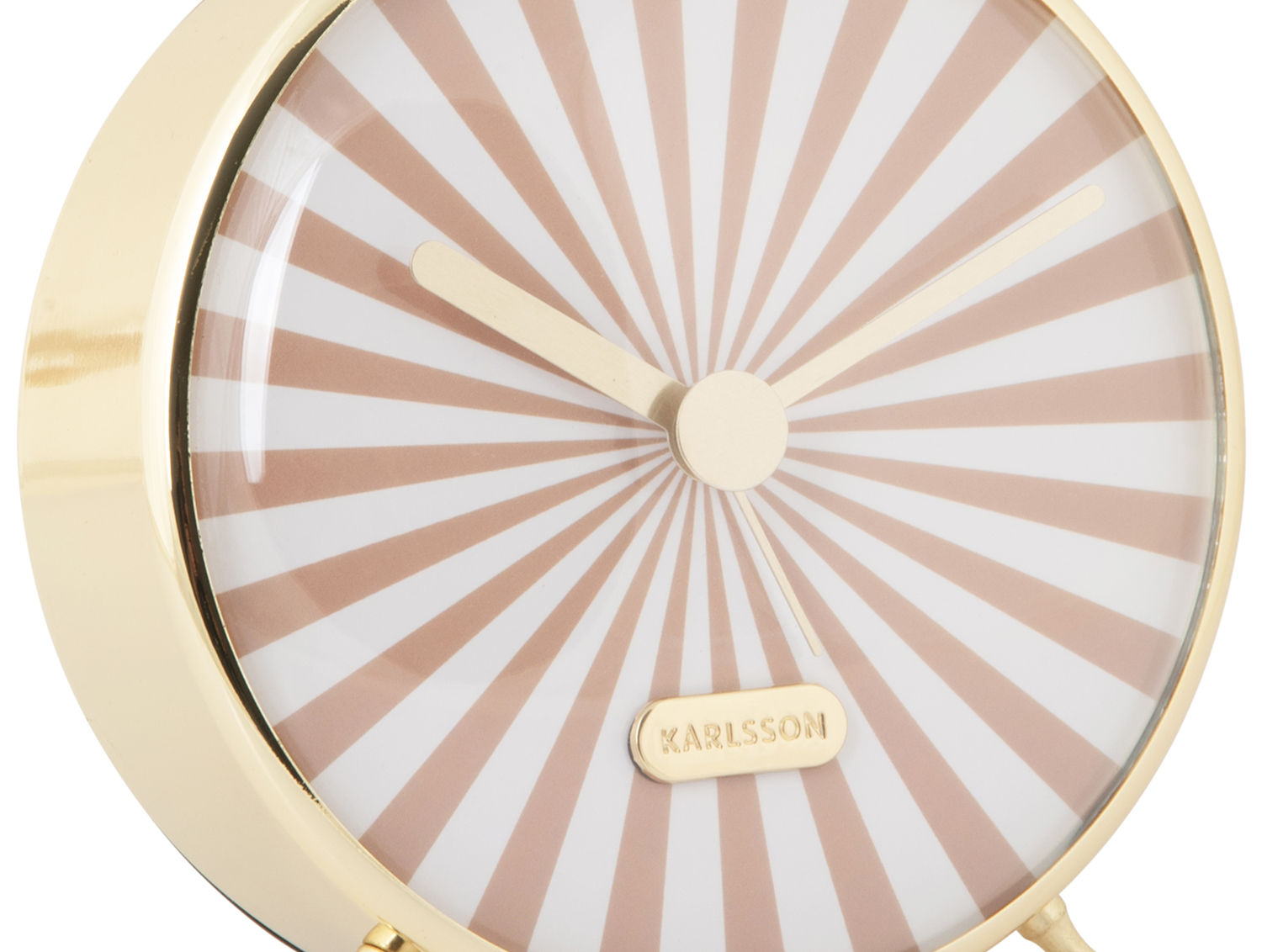 Karlsson Vækkeur Candy Swirl blød brun & hvid