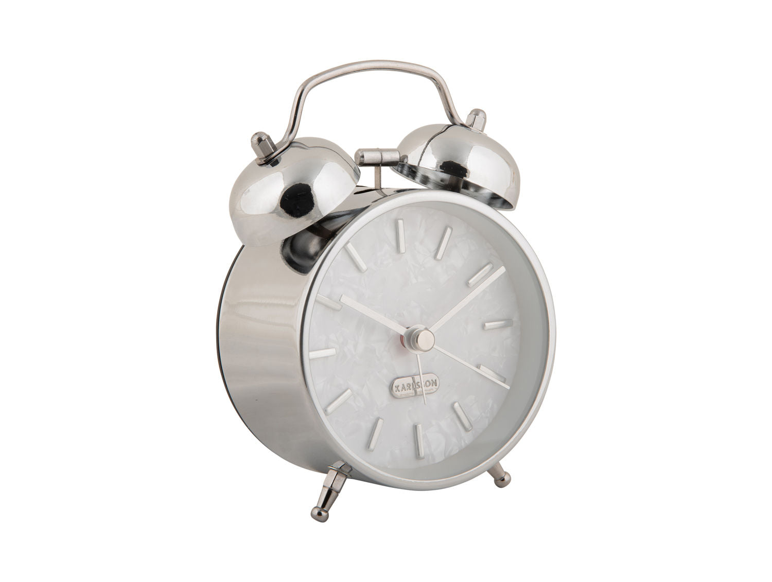 Karlsson Vækkeur Pearl Glow forkromet