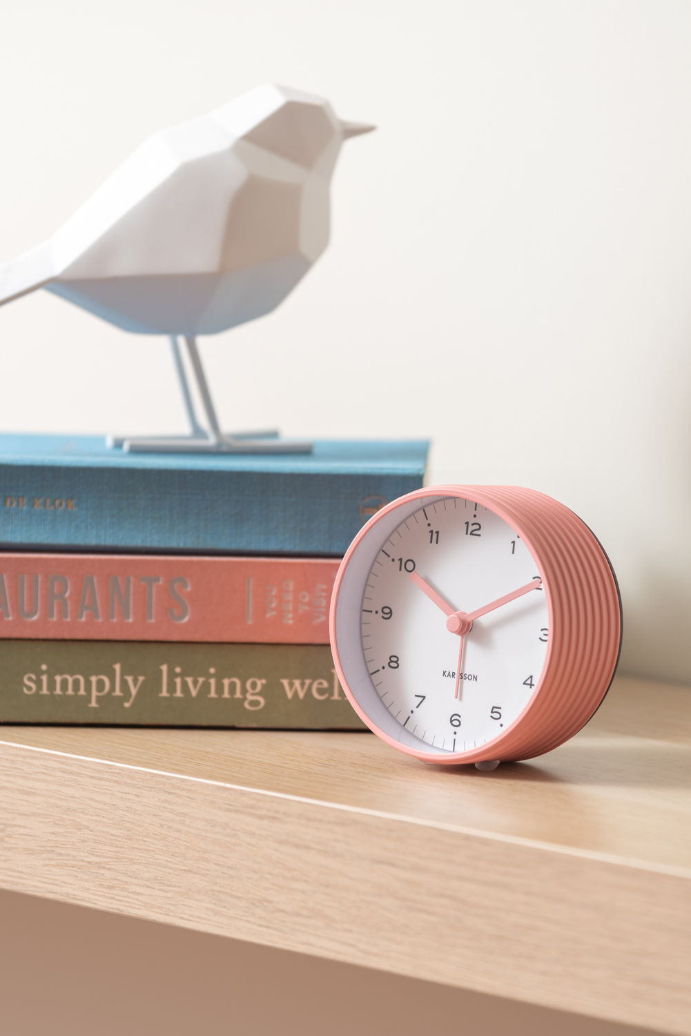 Karlsson Vækkeur Circus Rings flamingo pink