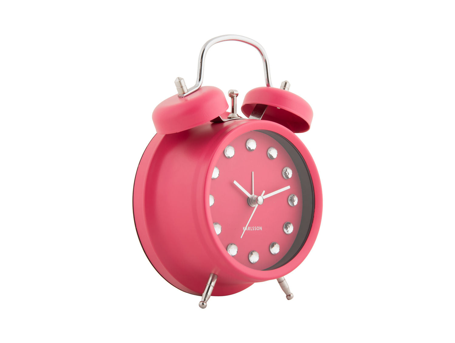 Karlsson Vækkeur Glam Diamonds mørk pink