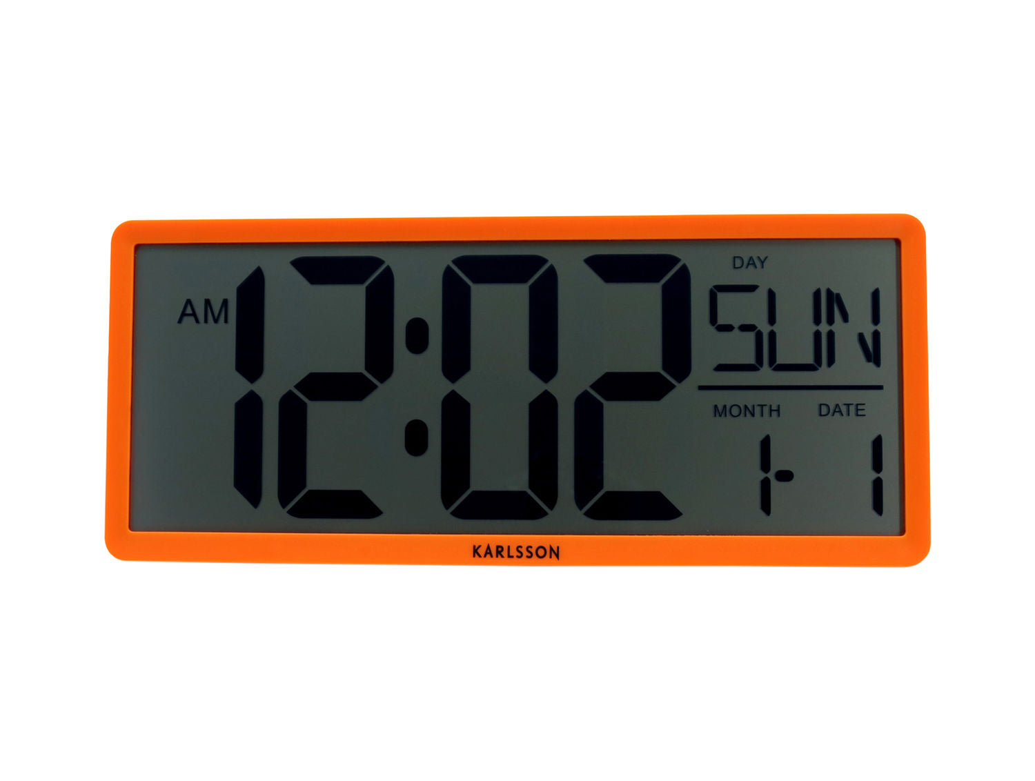 Karlsson Væg-/Bordur Retro LCD lys orange