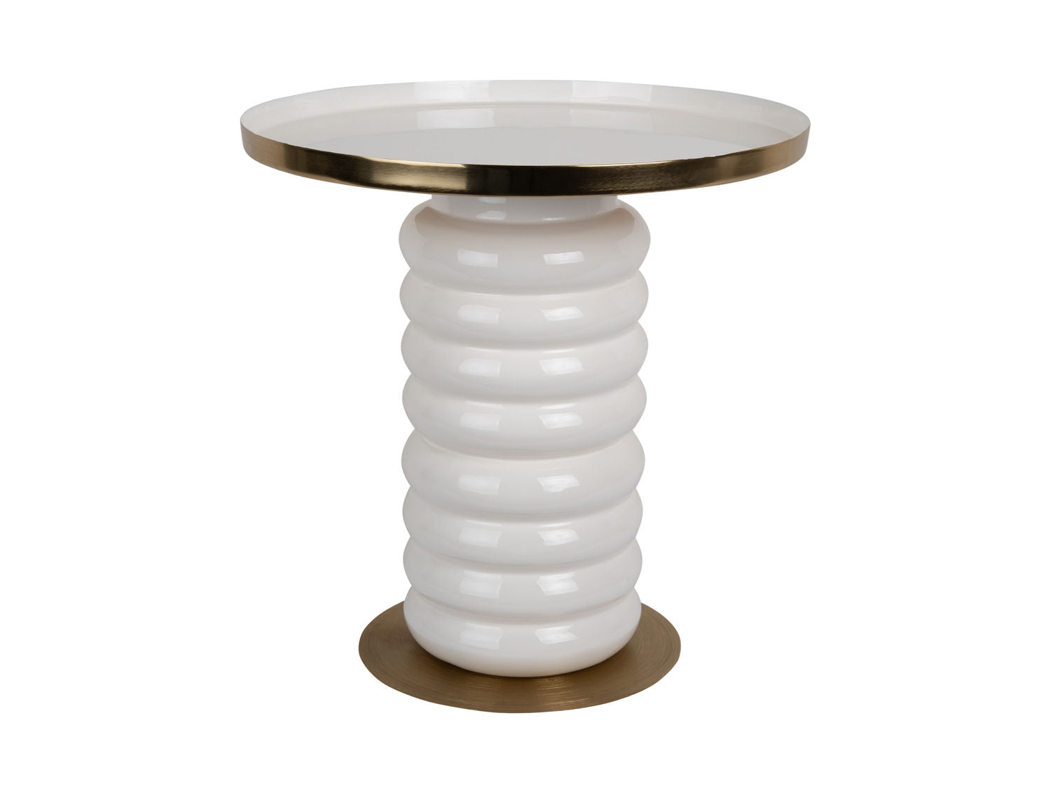 Leitmotiv Sidebord Ruby emalje hvid