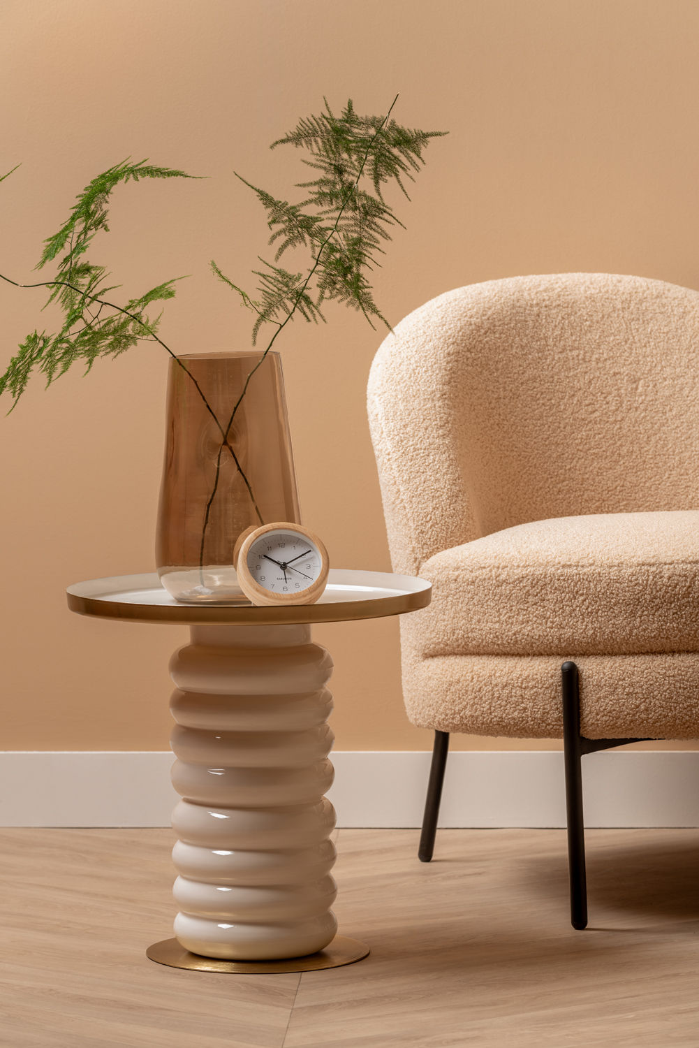 Leitmotiv Sidebord Ruby emalje hvid